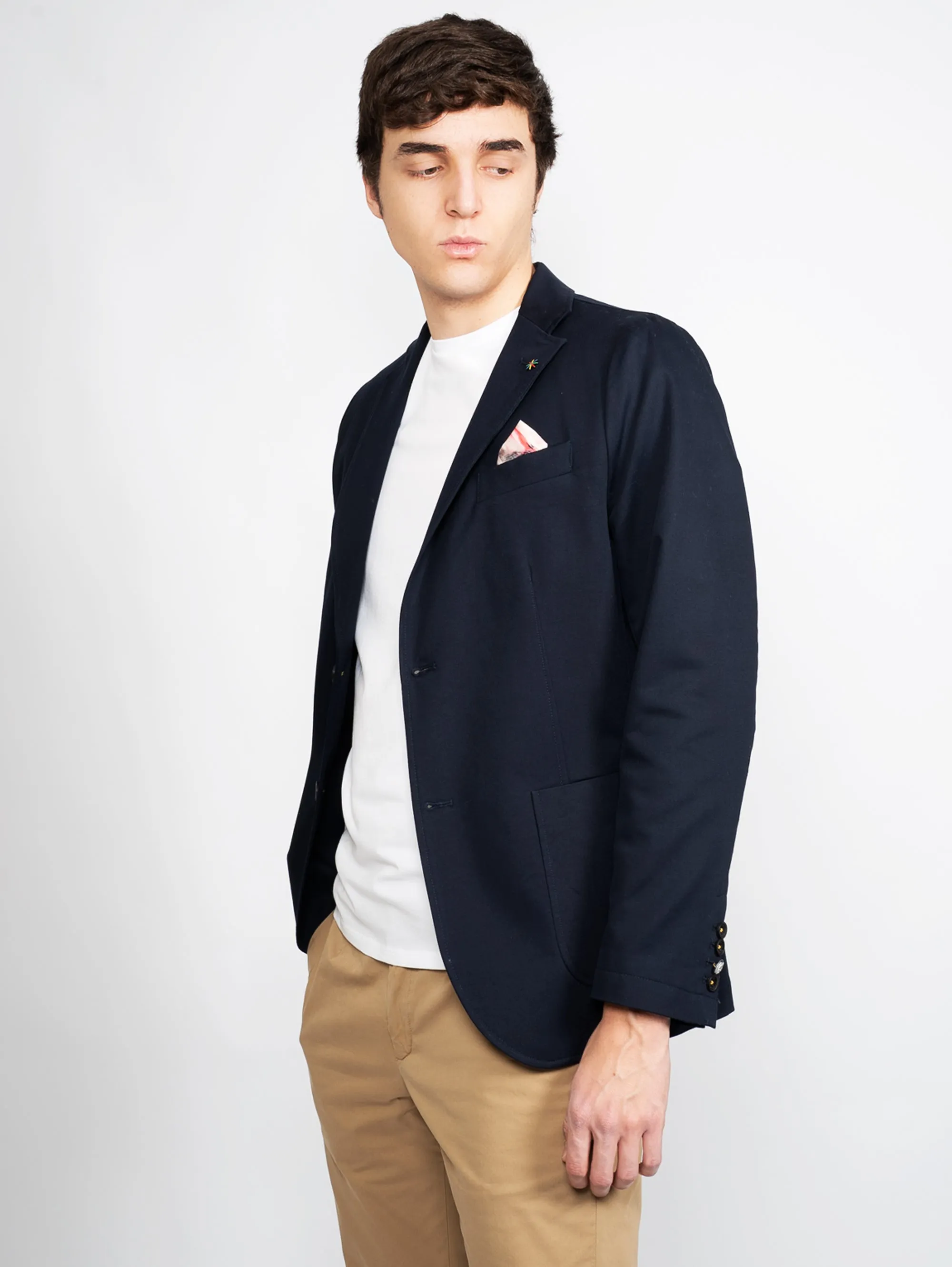 Giacca in Cotone Blu