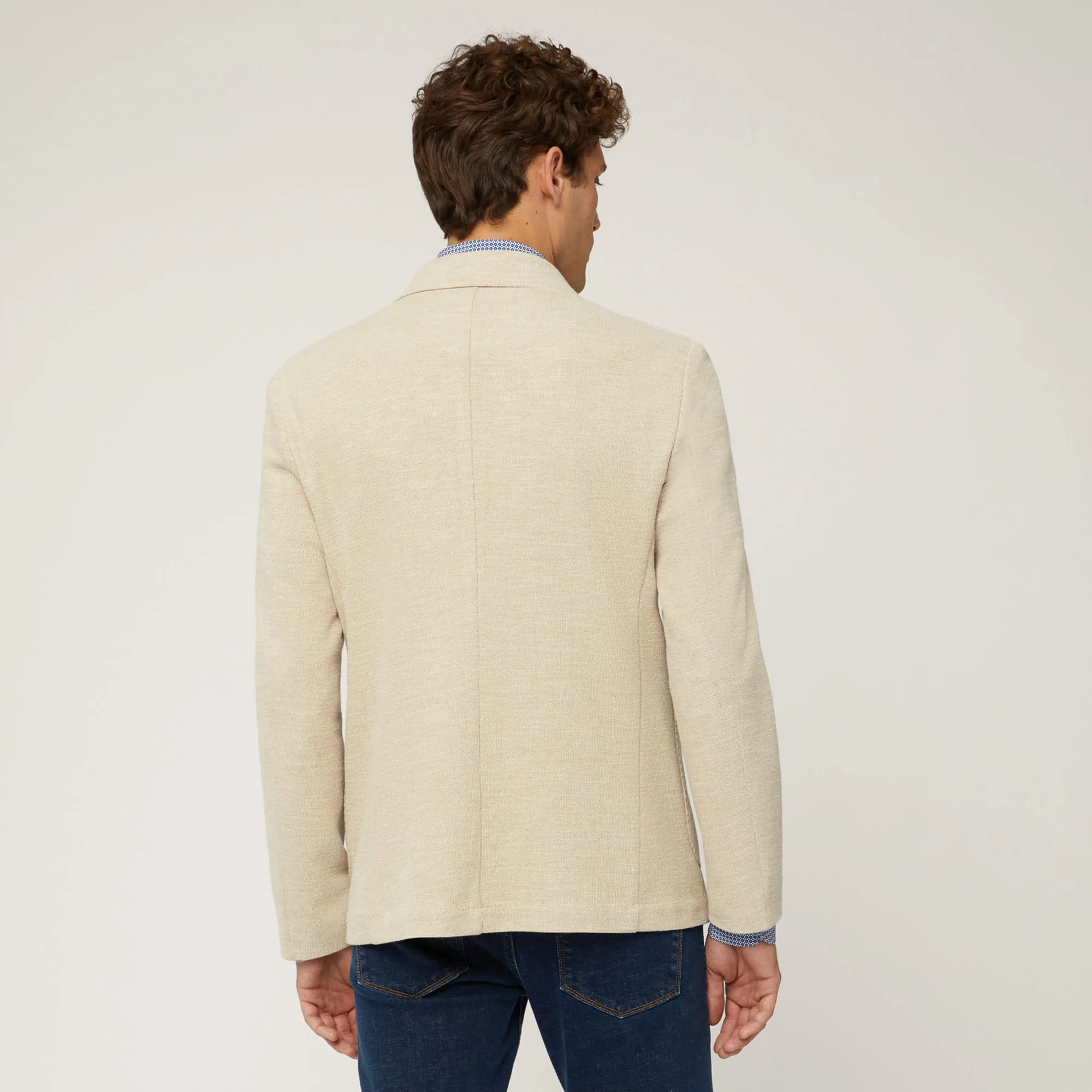 Giacca In Cotone Stretch Con Taschino