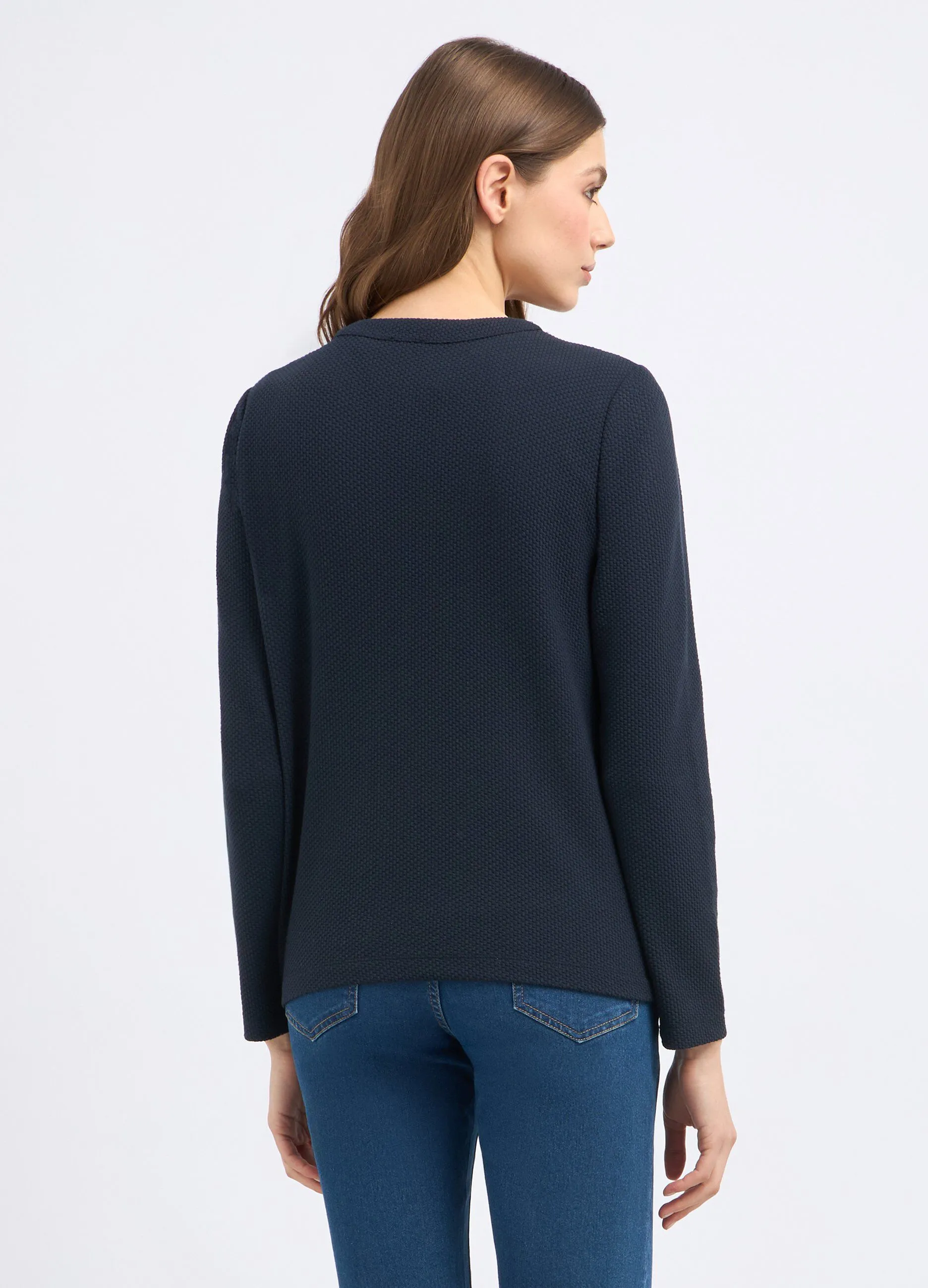 Giacca in maglia di misto cotone donna
