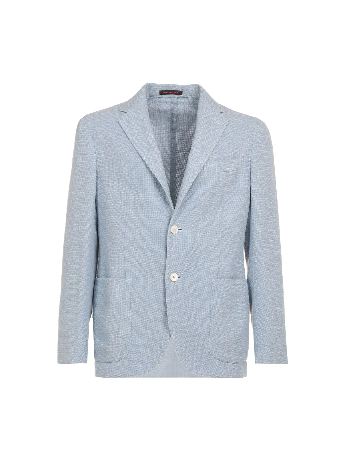 GIACCA IN MISTO LINO E COTONE AZZURRA