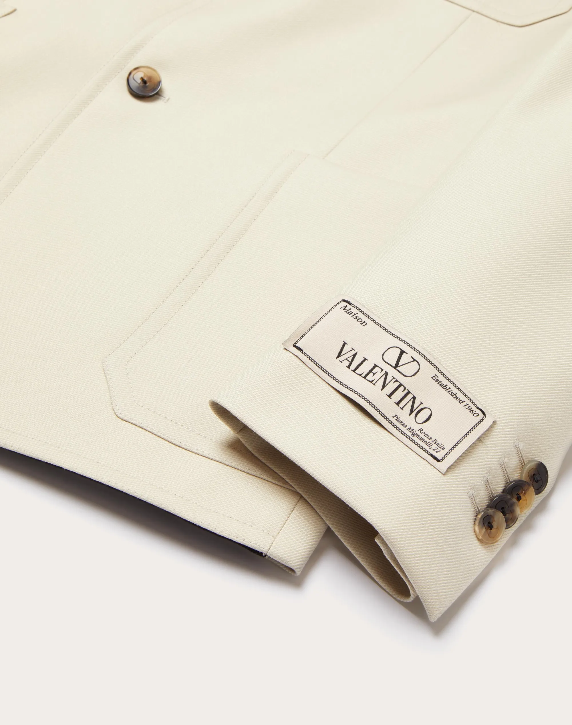 GIACCA MONOPETTO IN LANA CON ETICHETTA SARTORIALE MAISON VALENTINO