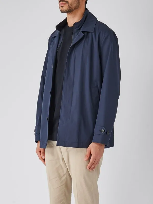 Giacca uomo Fay Morning corto in cotone Navy