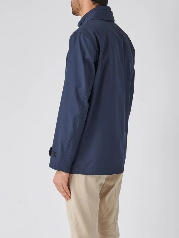 Giacca uomo Fay Morning corto in cotone Navy