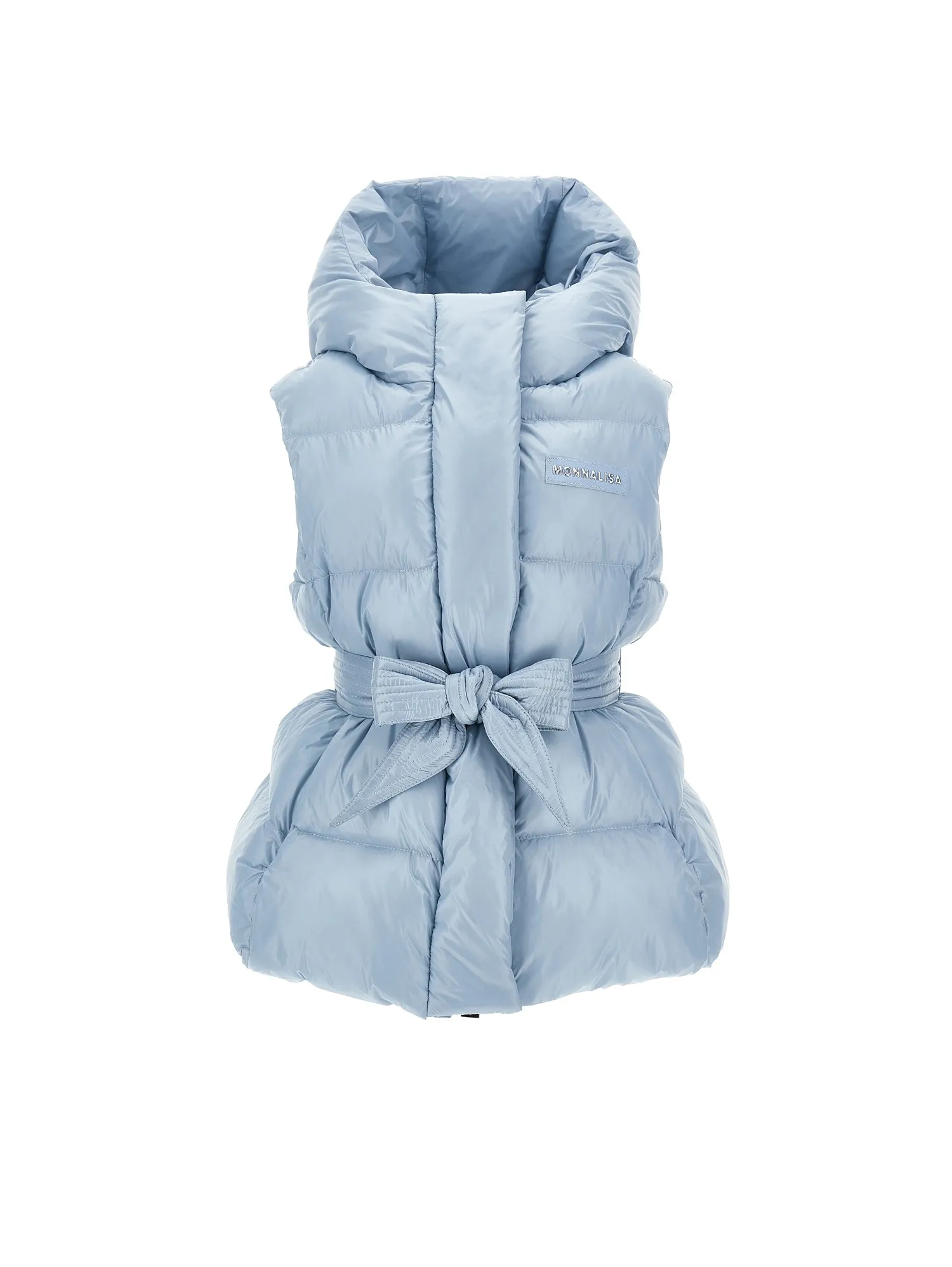 Gilet celeste imbottito per bambina