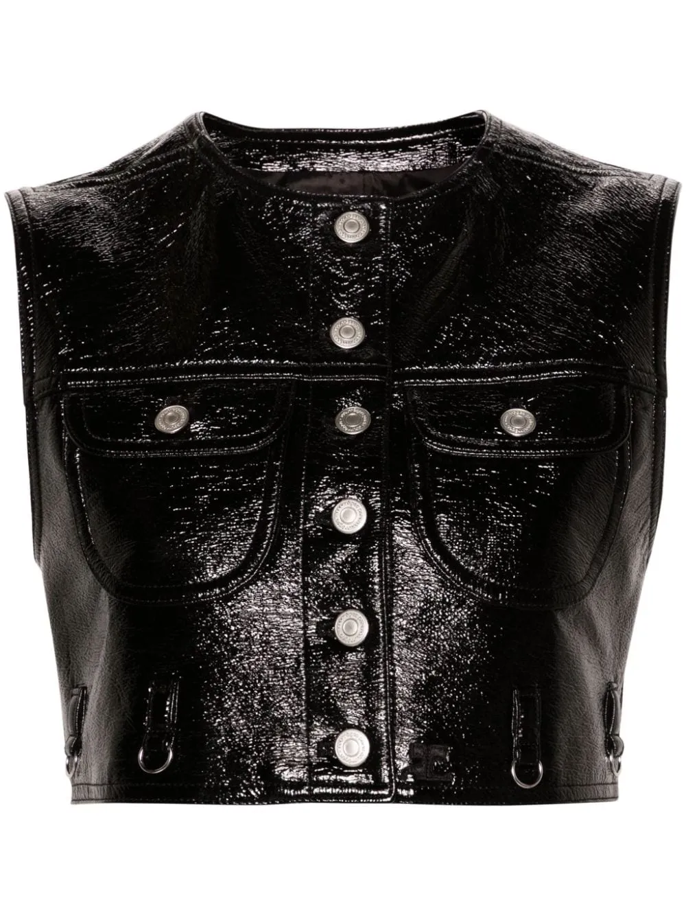 Gilet corto in nero - donna