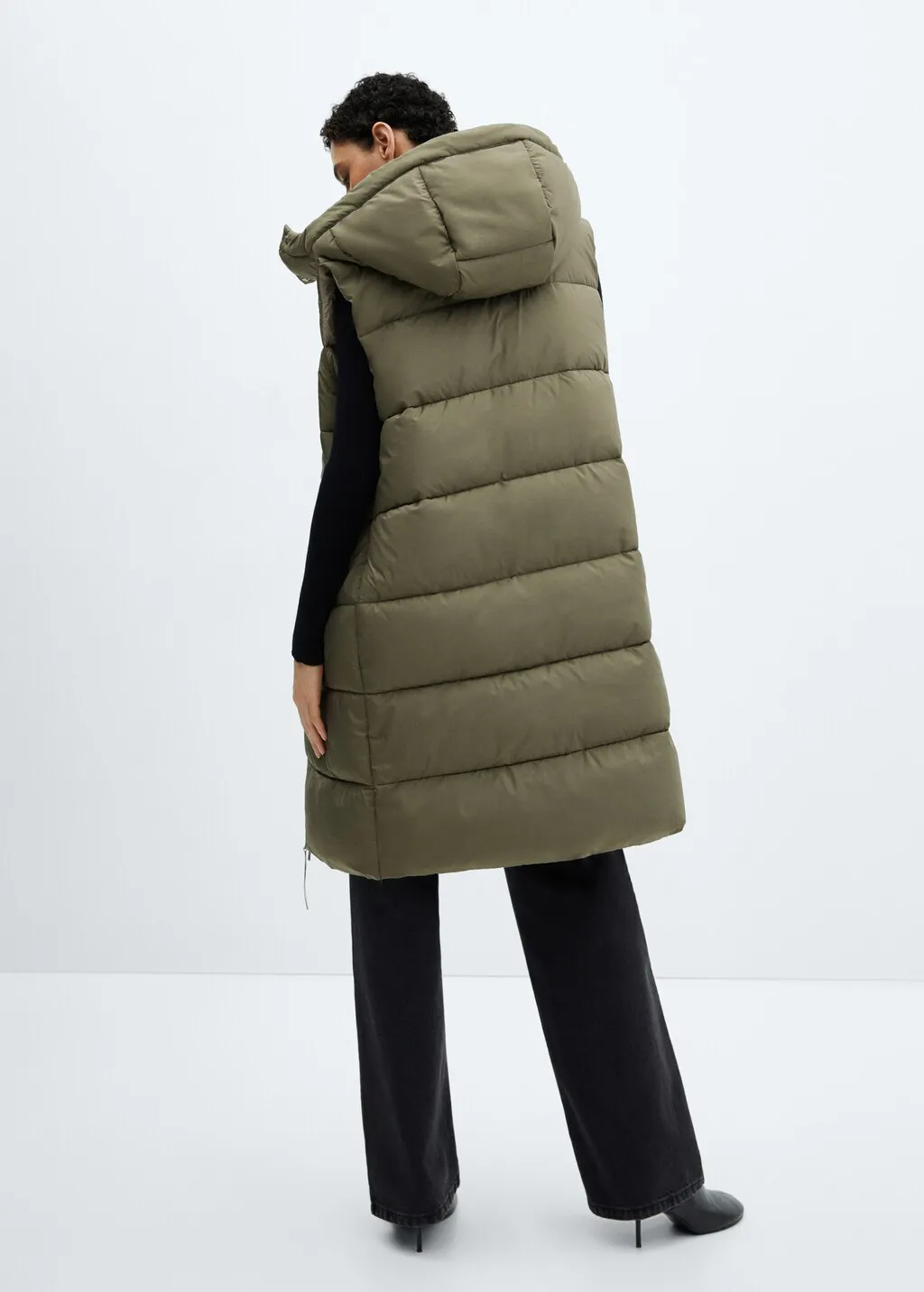 Gilet imbottito cappuccio