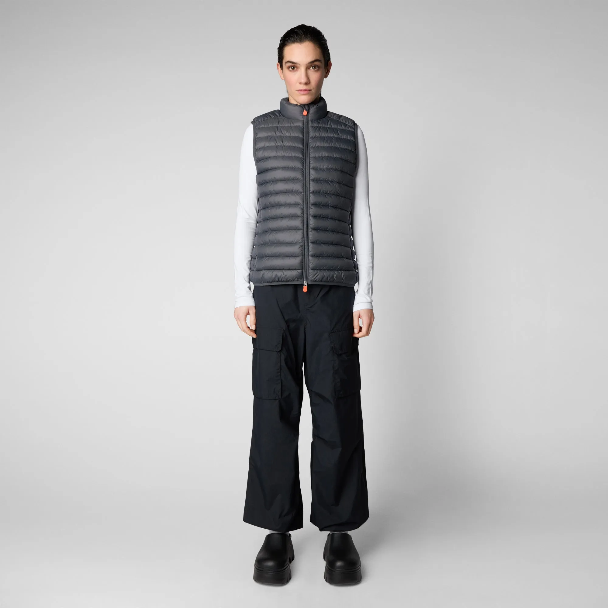 Gilet imbottito donna Charlotte grigio tempesta