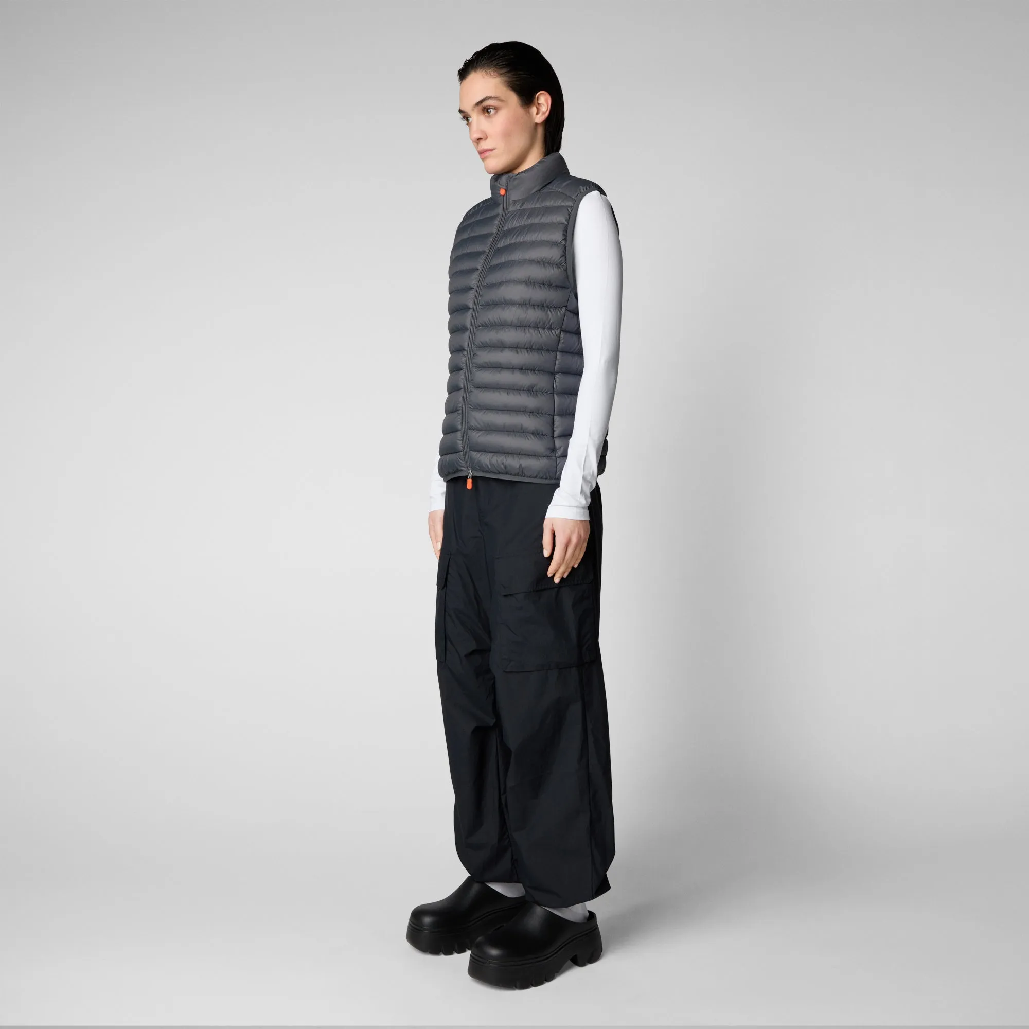 Gilet imbottito donna Charlotte grigio tempesta