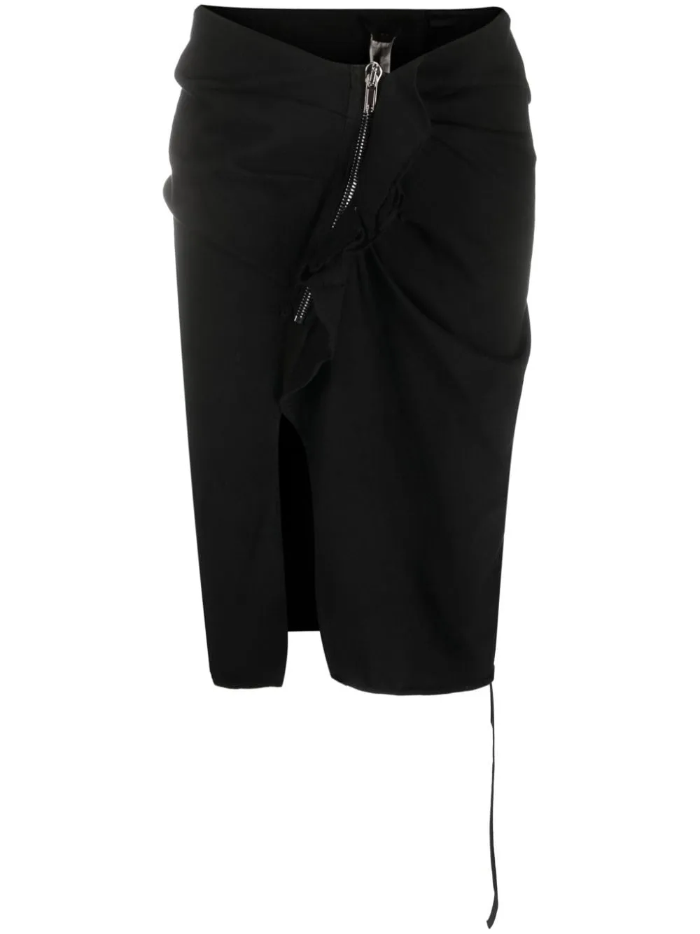 Gonna a matita con zip in nero - donna