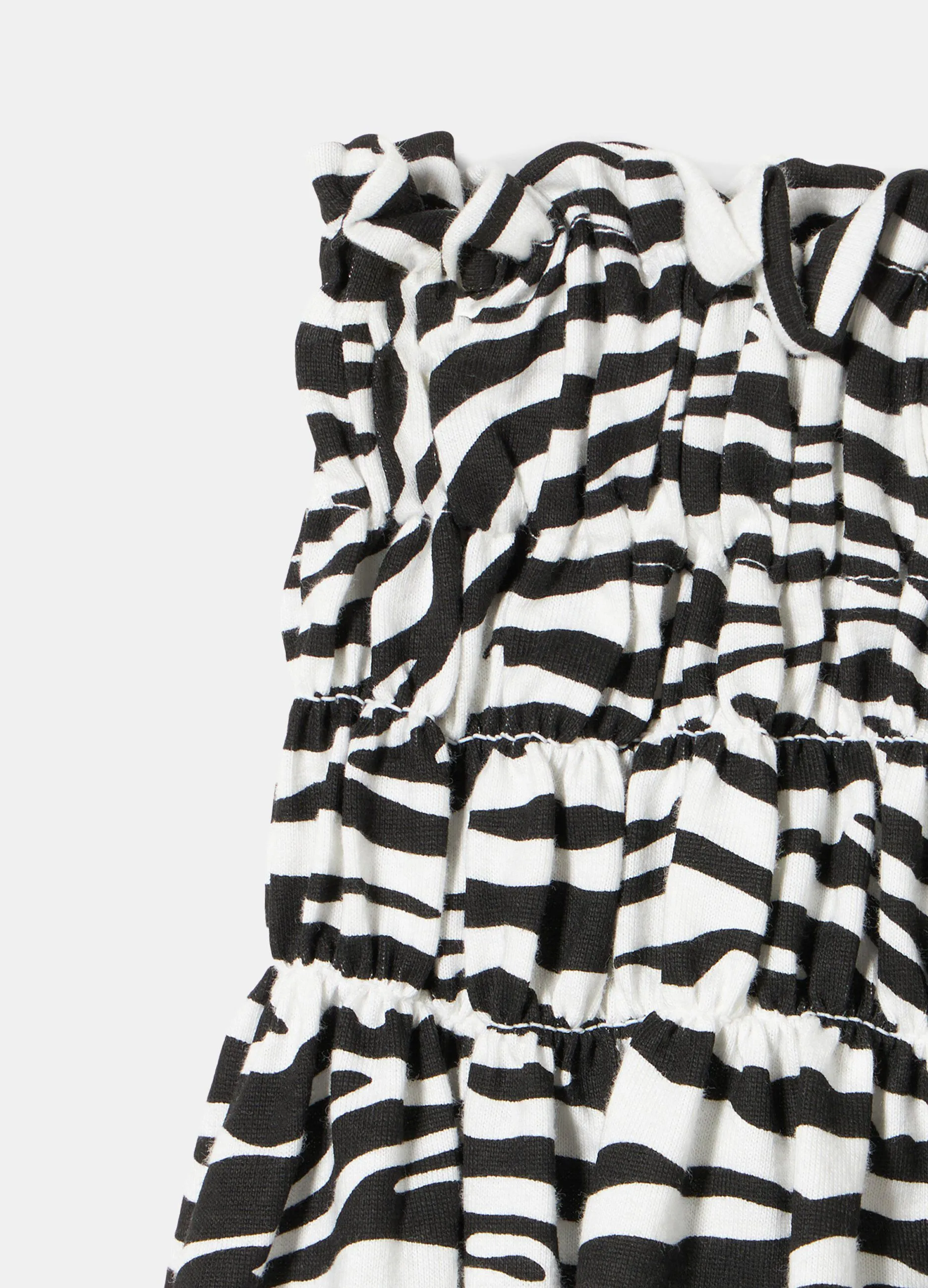 Gonna in puro cotone animalier ragazza