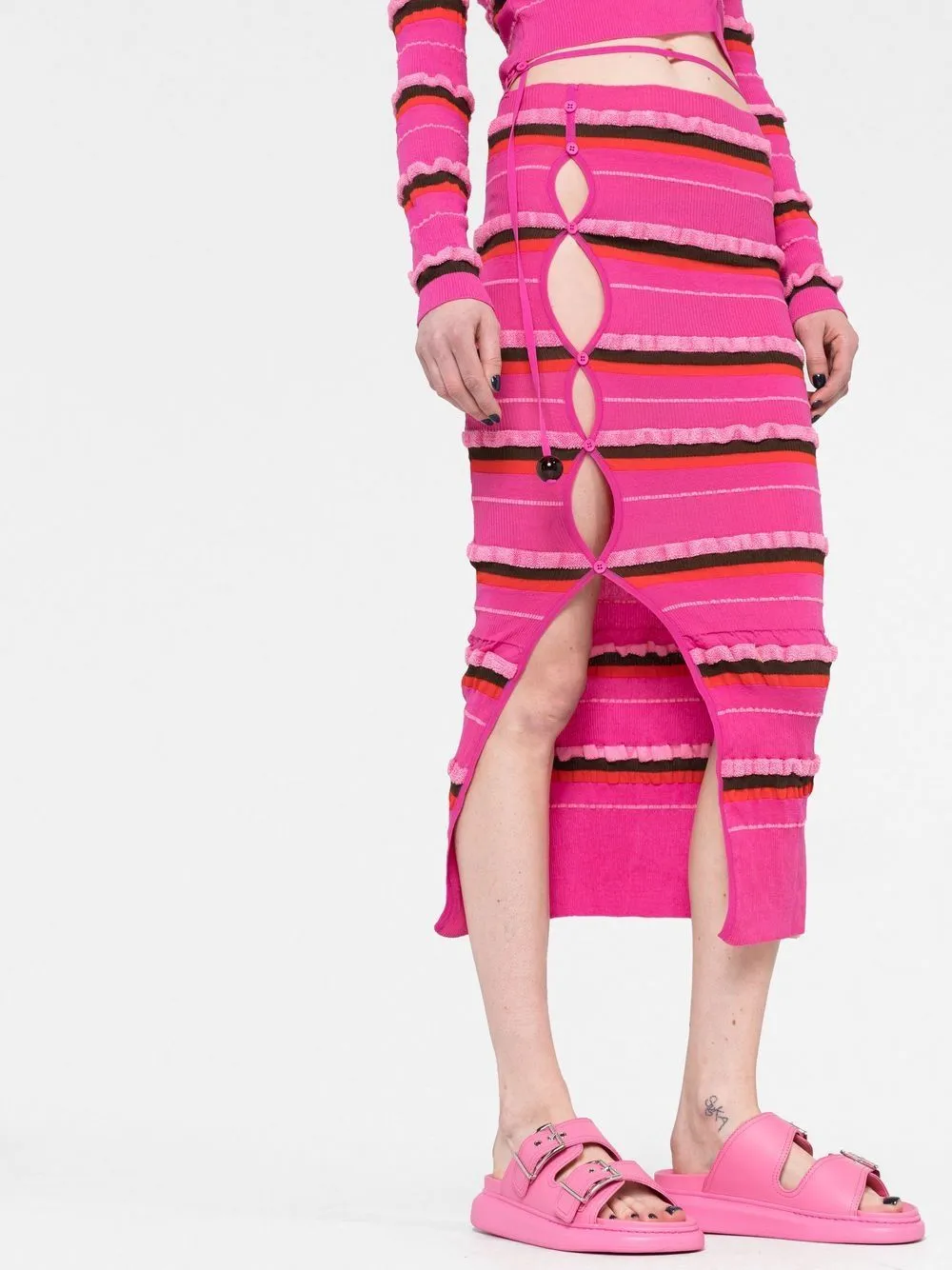 Gonna la jupe maille concha in rosa - donna