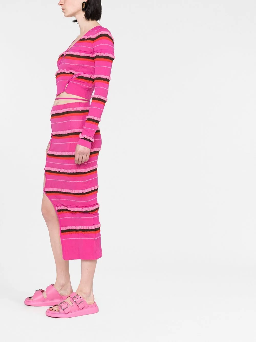 Gonna la jupe maille concha in rosa - donna