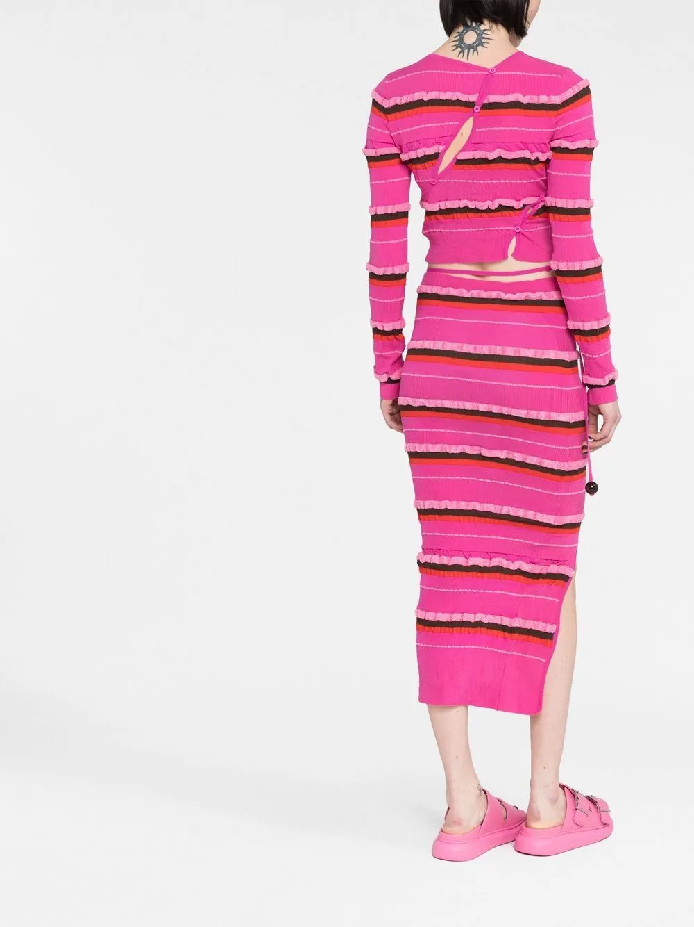 Gonna la jupe maille concha in rosa - donna