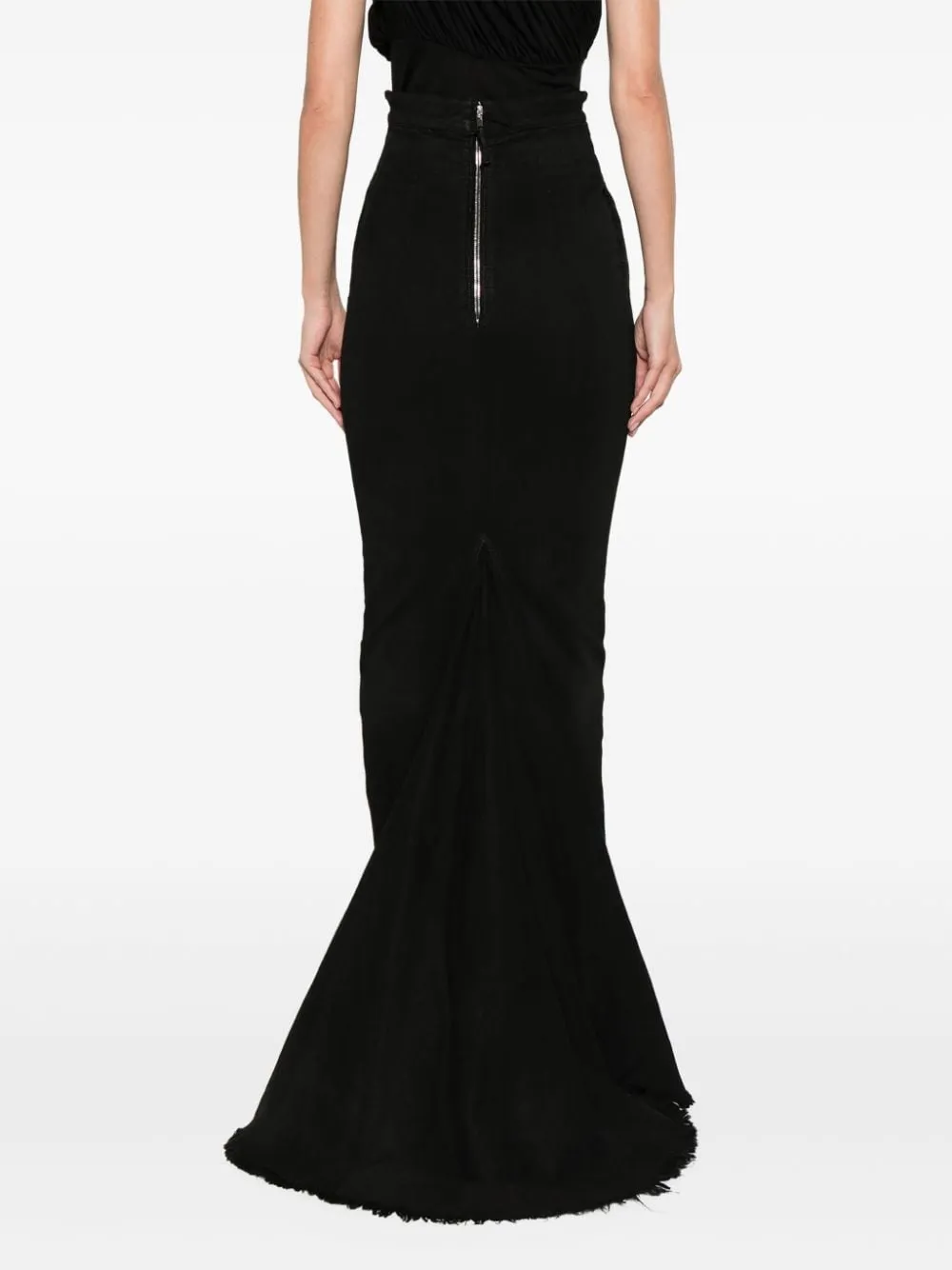 Gonna maxi dirt pillar in nero - donna