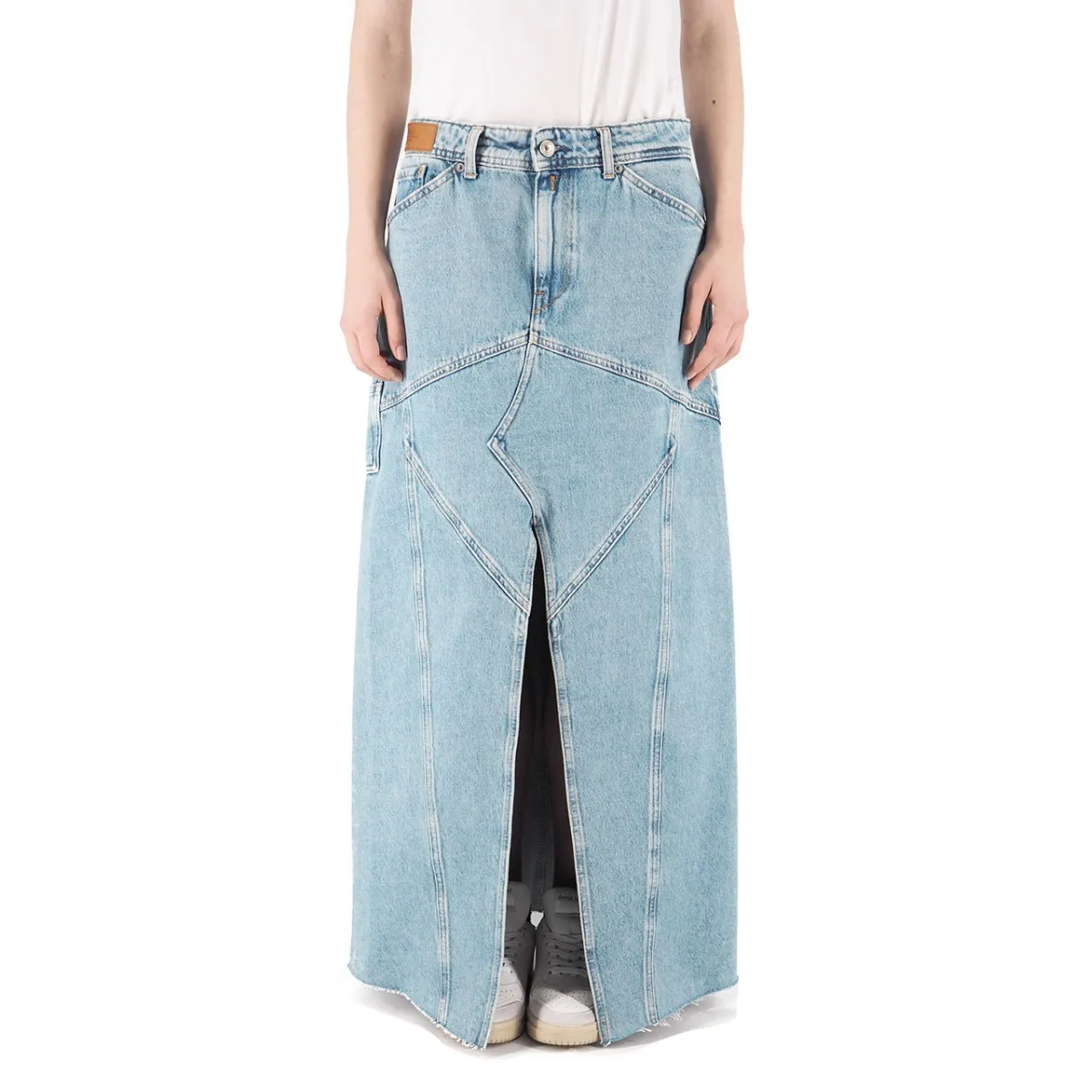 Gonna Workwear In Denim Medium Blue