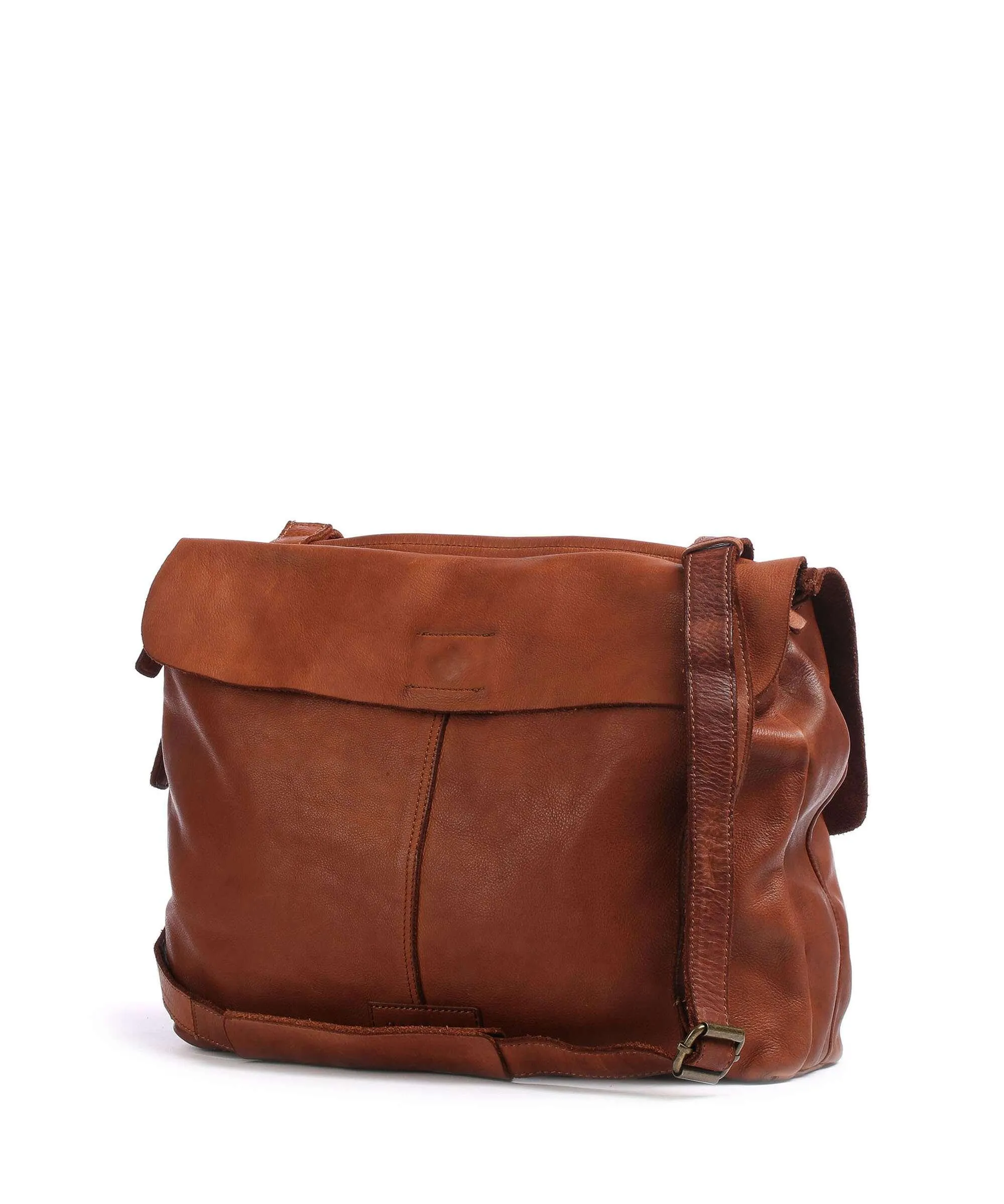  Harold's Submarine Borsa messenger pelle bovina cognac  