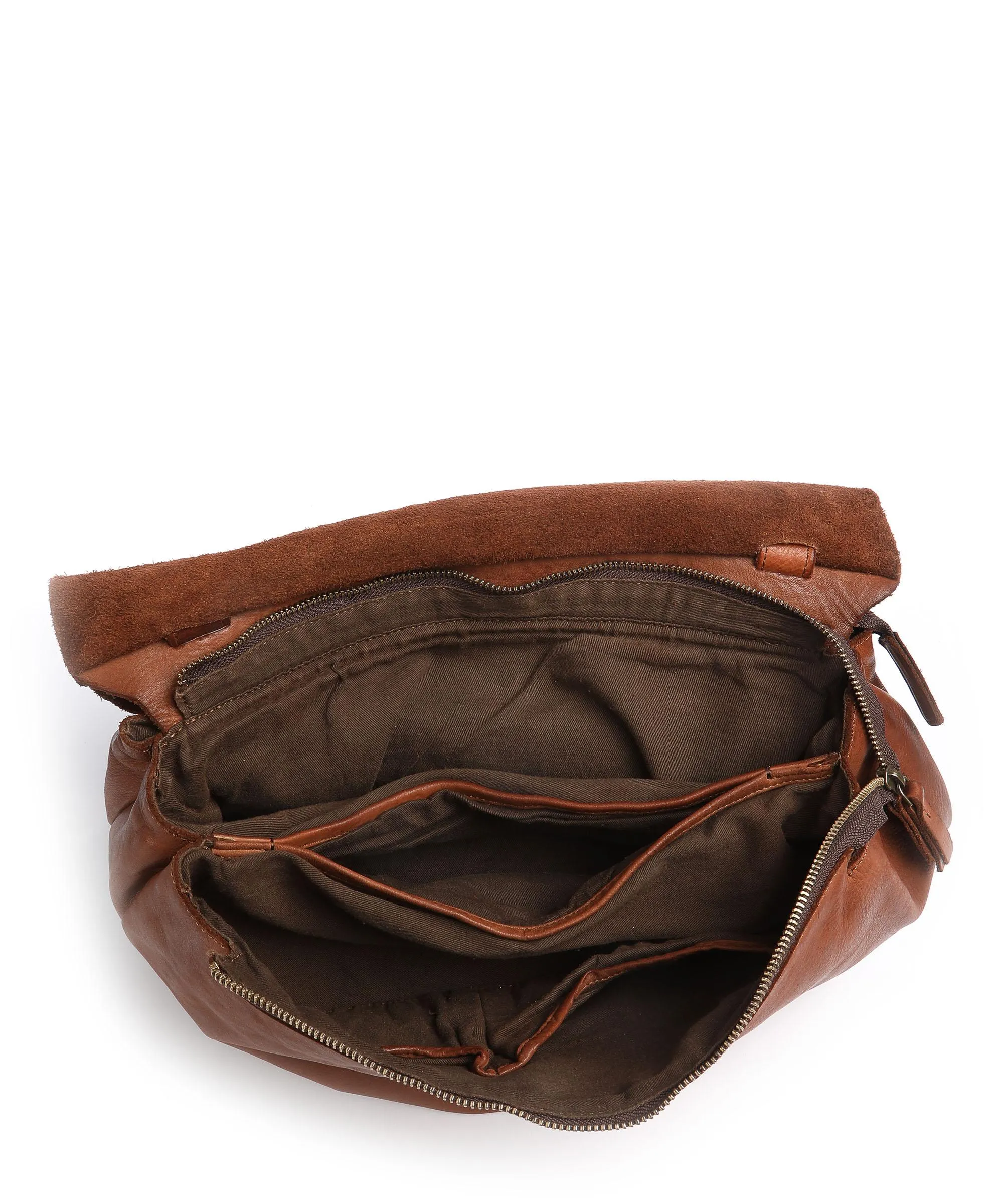  Harold's Submarine Borsa messenger pelle bovina cognac  