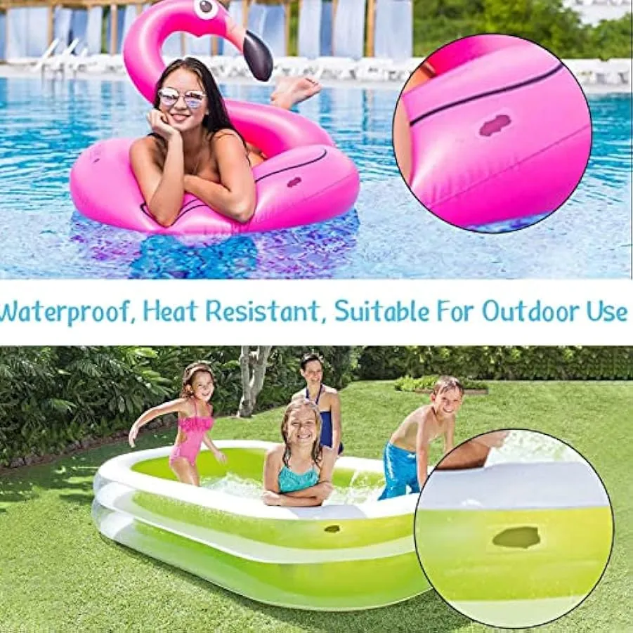 HINAA 3 PCS Patch di Riparazione Trasparente in TPU da 6 Pezzi, Cerotto Autoadesivo riparatore Resistente all’Acqua per Piscine,