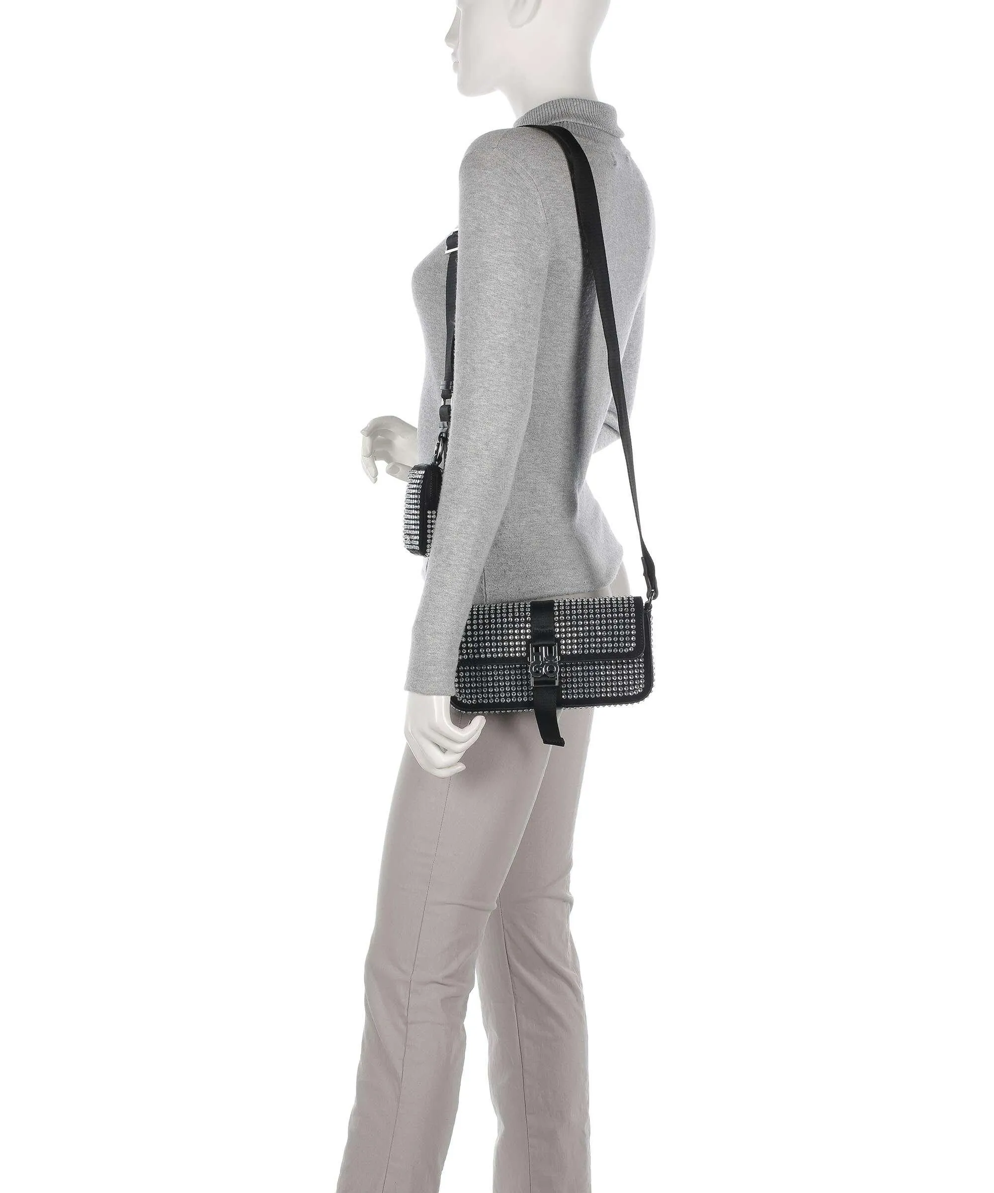  Hugo Stacked Borsa a tracolla pelle sintetica nero  