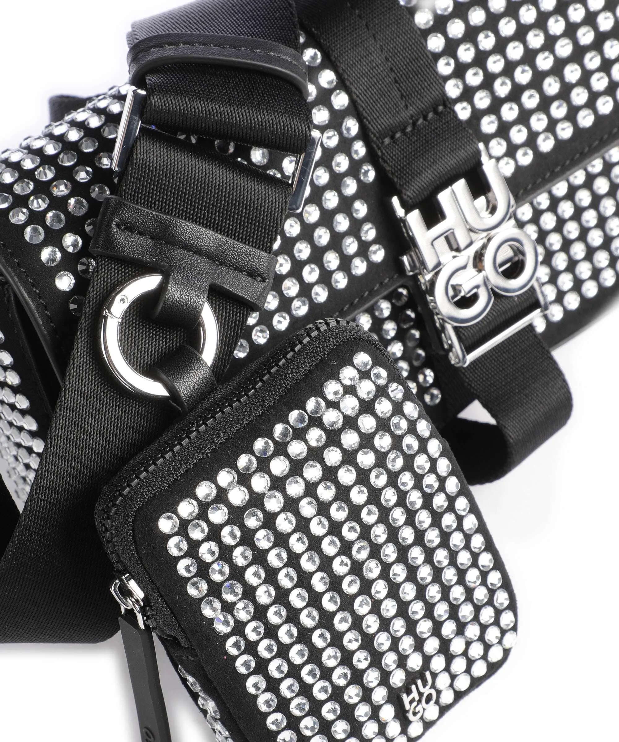  Hugo Stacked Borsa a tracolla pelle sintetica nero  