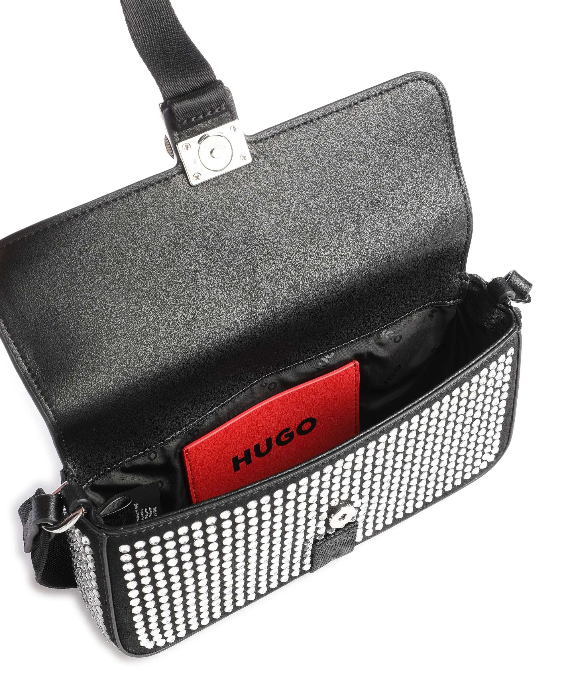 Hugo Stacked Borsa a tracolla pelle sintetica nero  