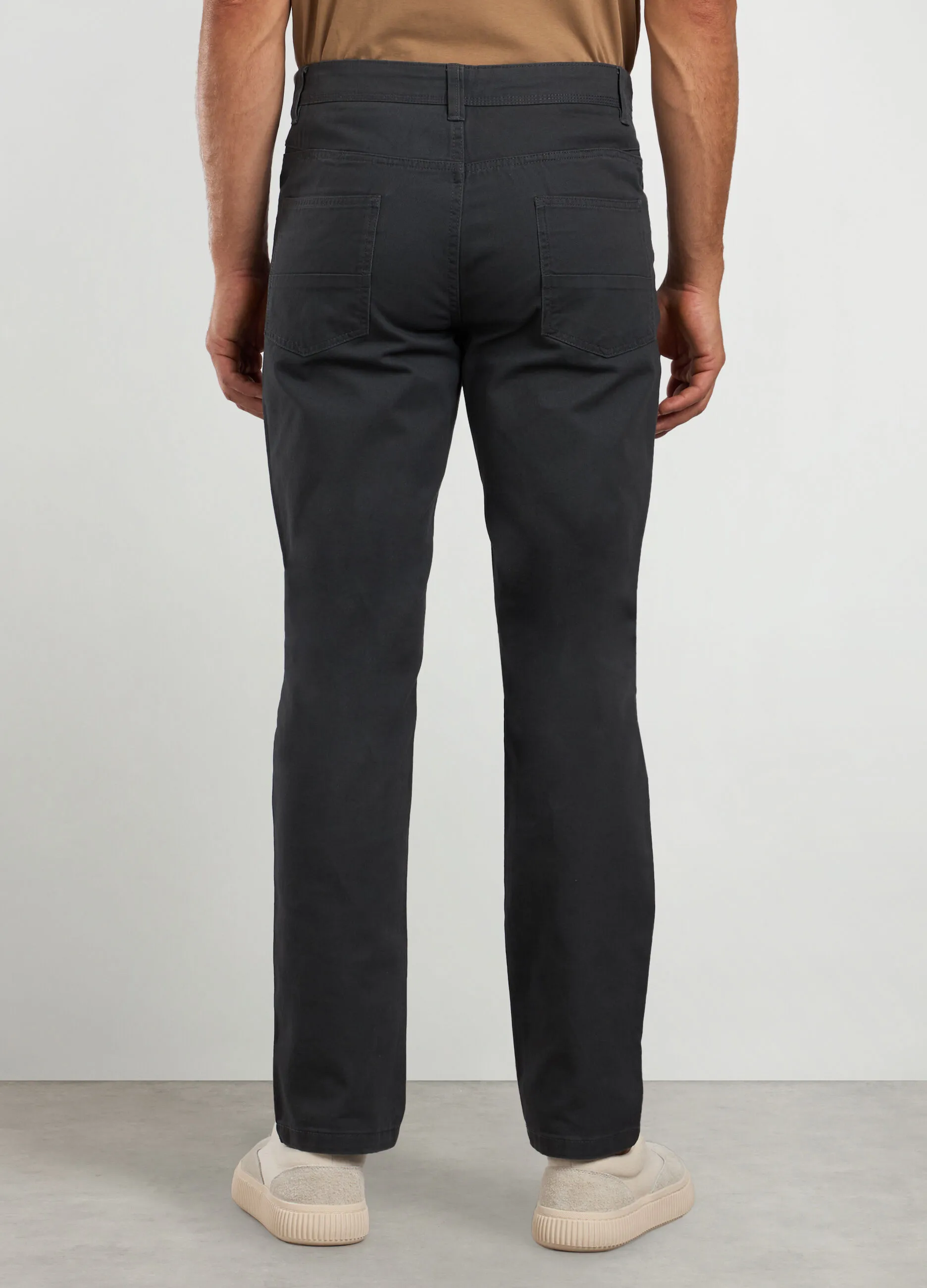 J. HART & BROS  Pantaloni regular fit in twill di cotone uomo