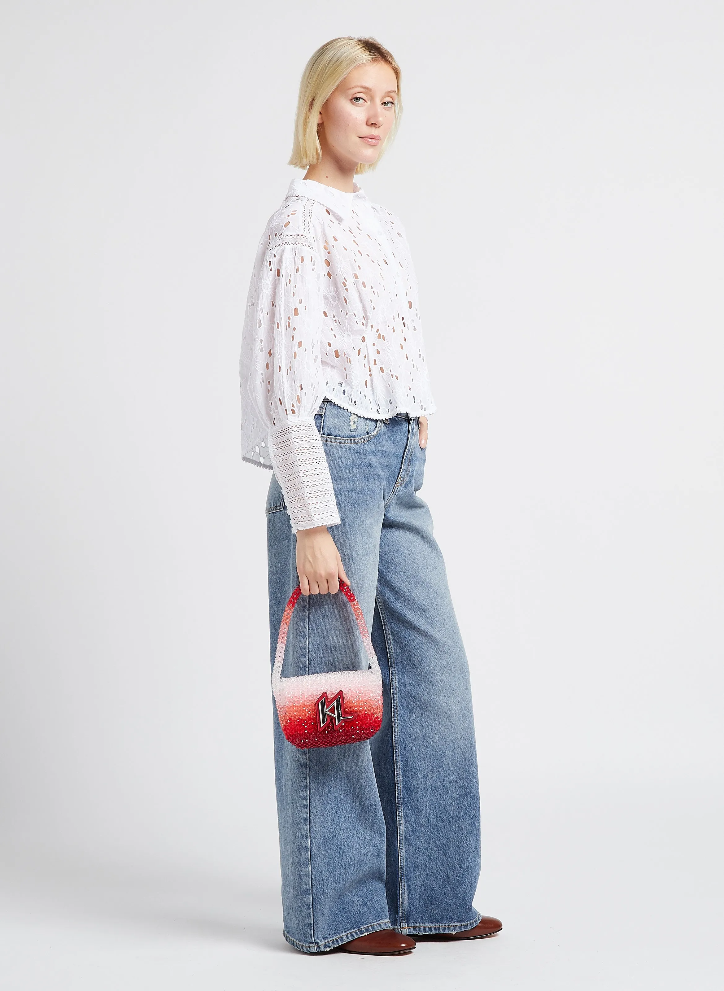  KARL LAGERFELD   K/EVENING - Borsa a spalla in cristalli | Multicolore