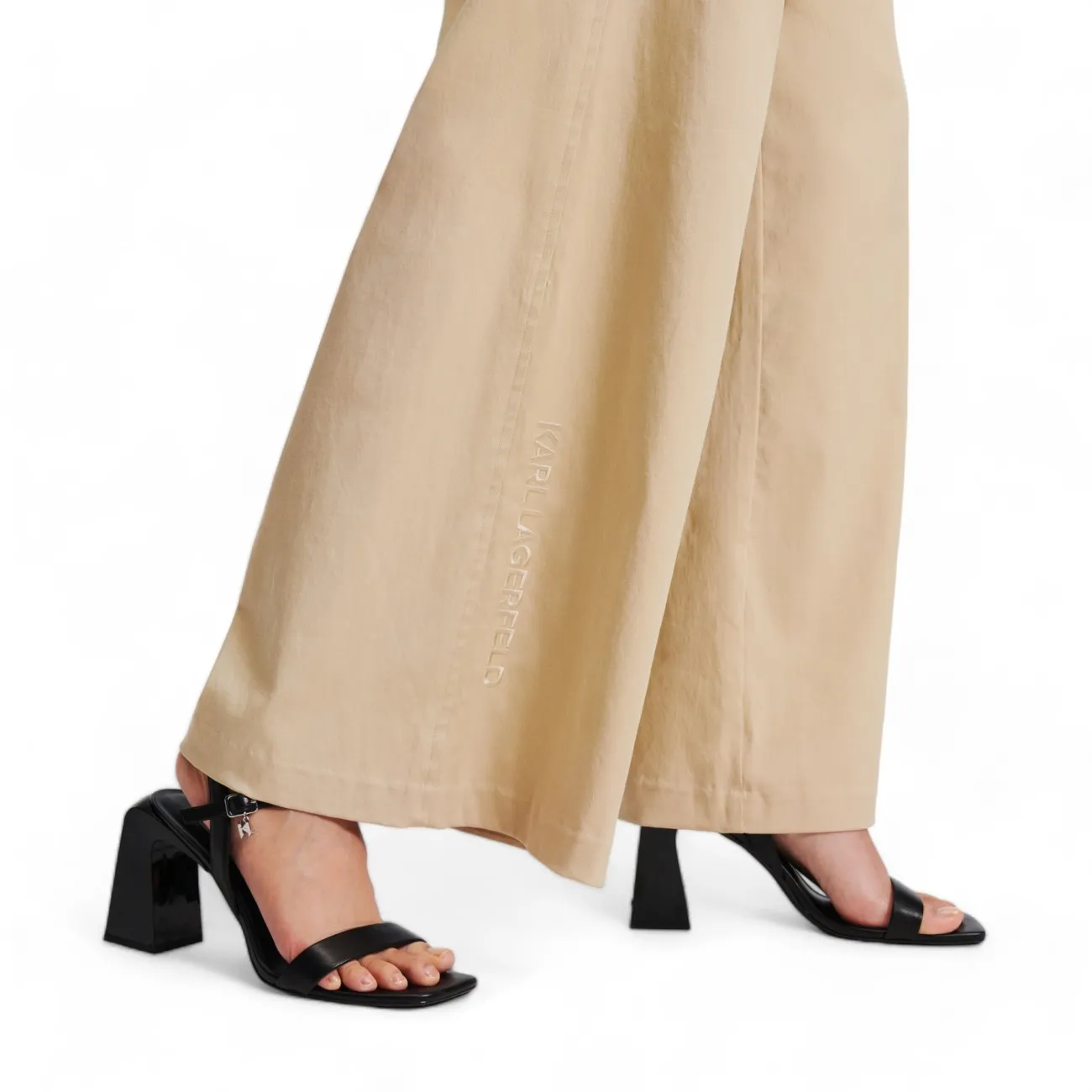 Karl Lagerfeld pantaloni palazzo beige