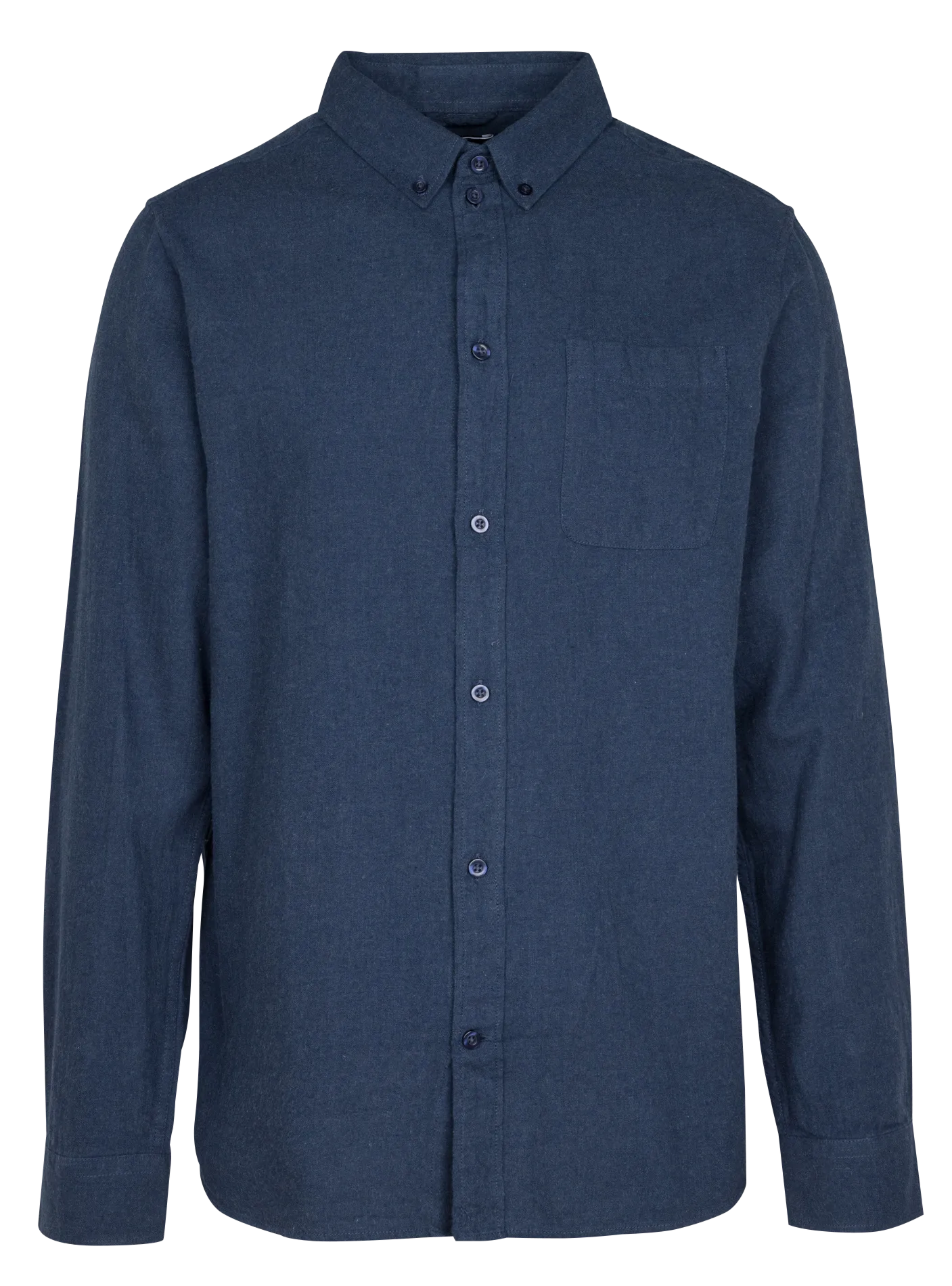  KNOWLEDGE COTTON APPAREL   Camicia collo button down regular fit in cotone biologico | Blu