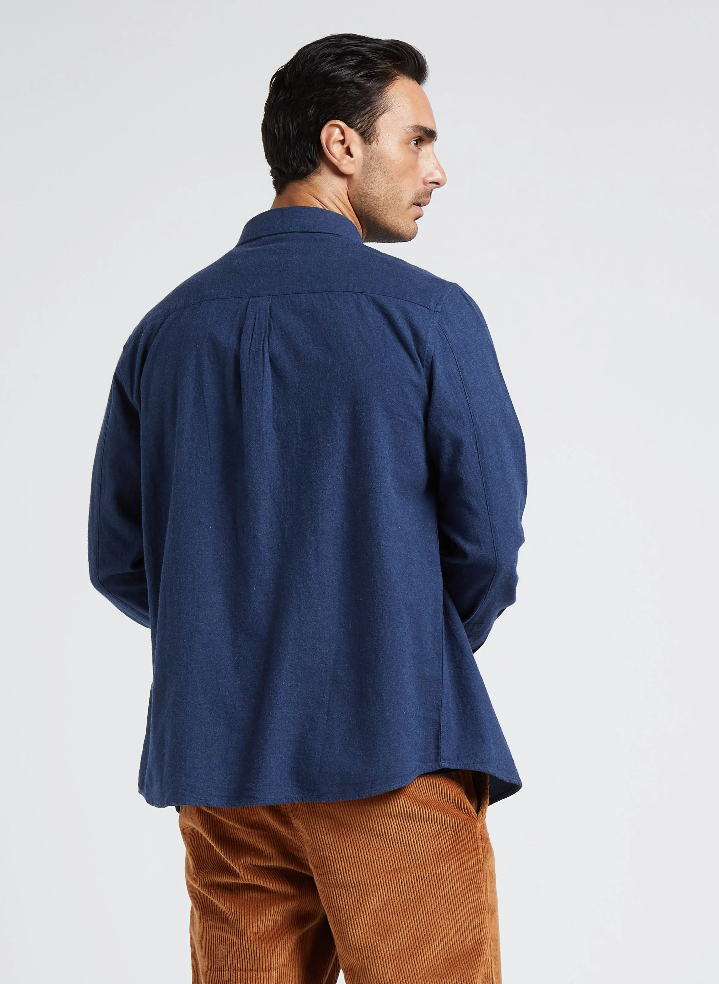  KNOWLEDGE COTTON APPAREL   Camicia collo button down regular fit in cotone biologico | Blu