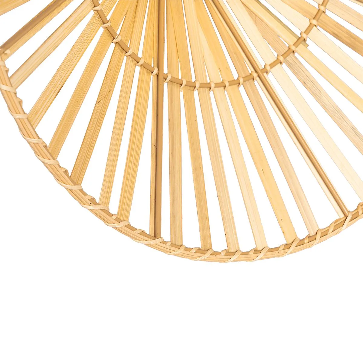 Lampada da parete orientale nera con bambù naturale - Pua