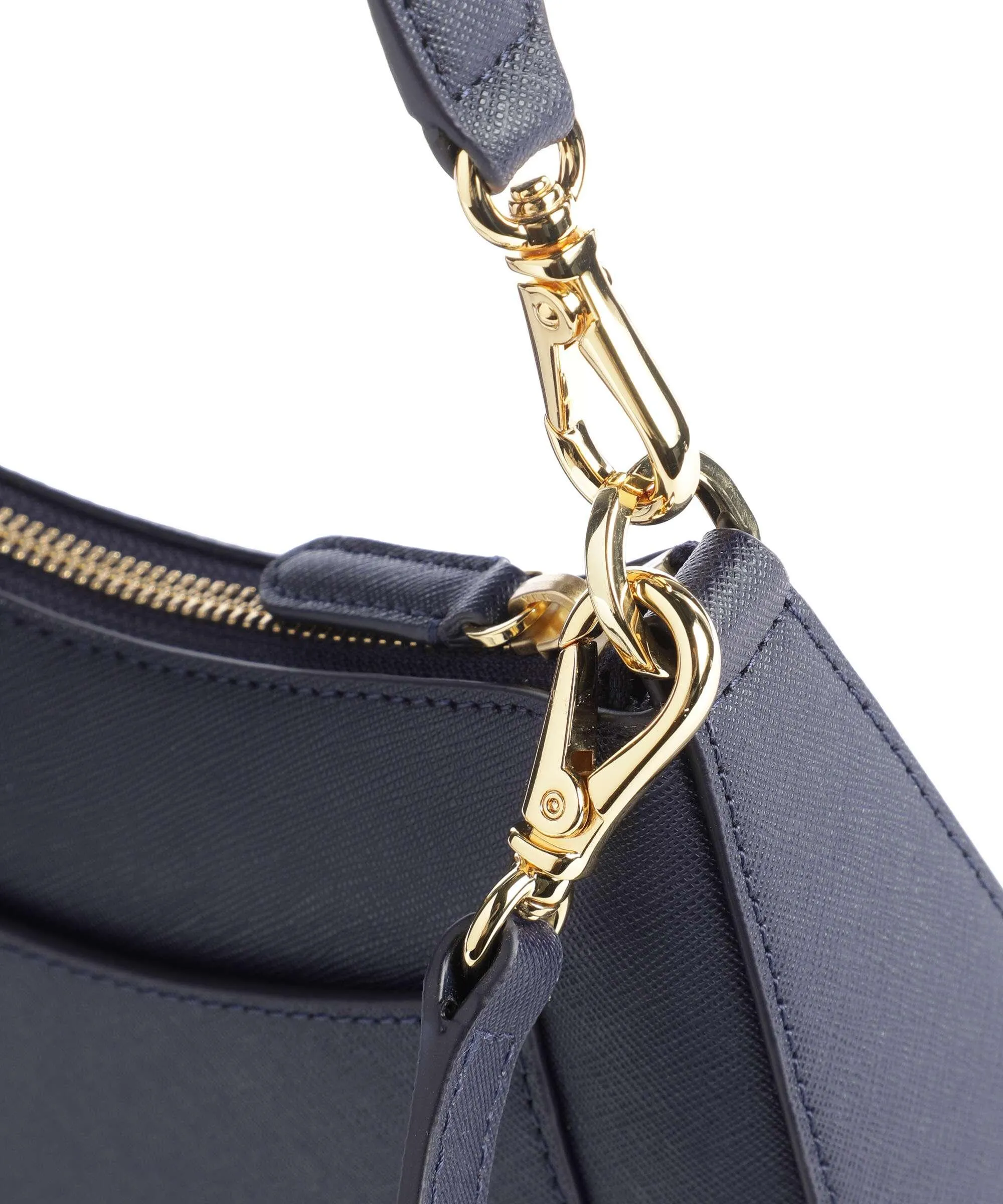  Lauren Ralph Lauren Danni 26 Borsa a spalla pelle di vacchetta saffiano navy  