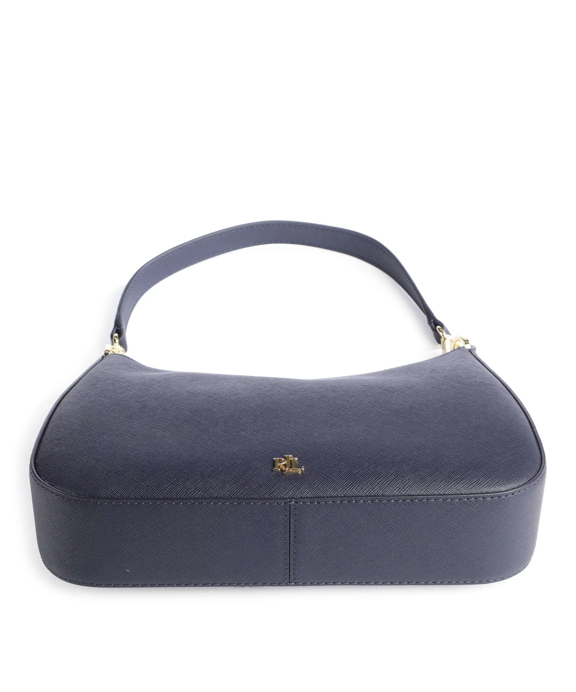  Lauren Ralph Lauren Danni 26 Borsa a spalla pelle di vacchetta saffiano navy  