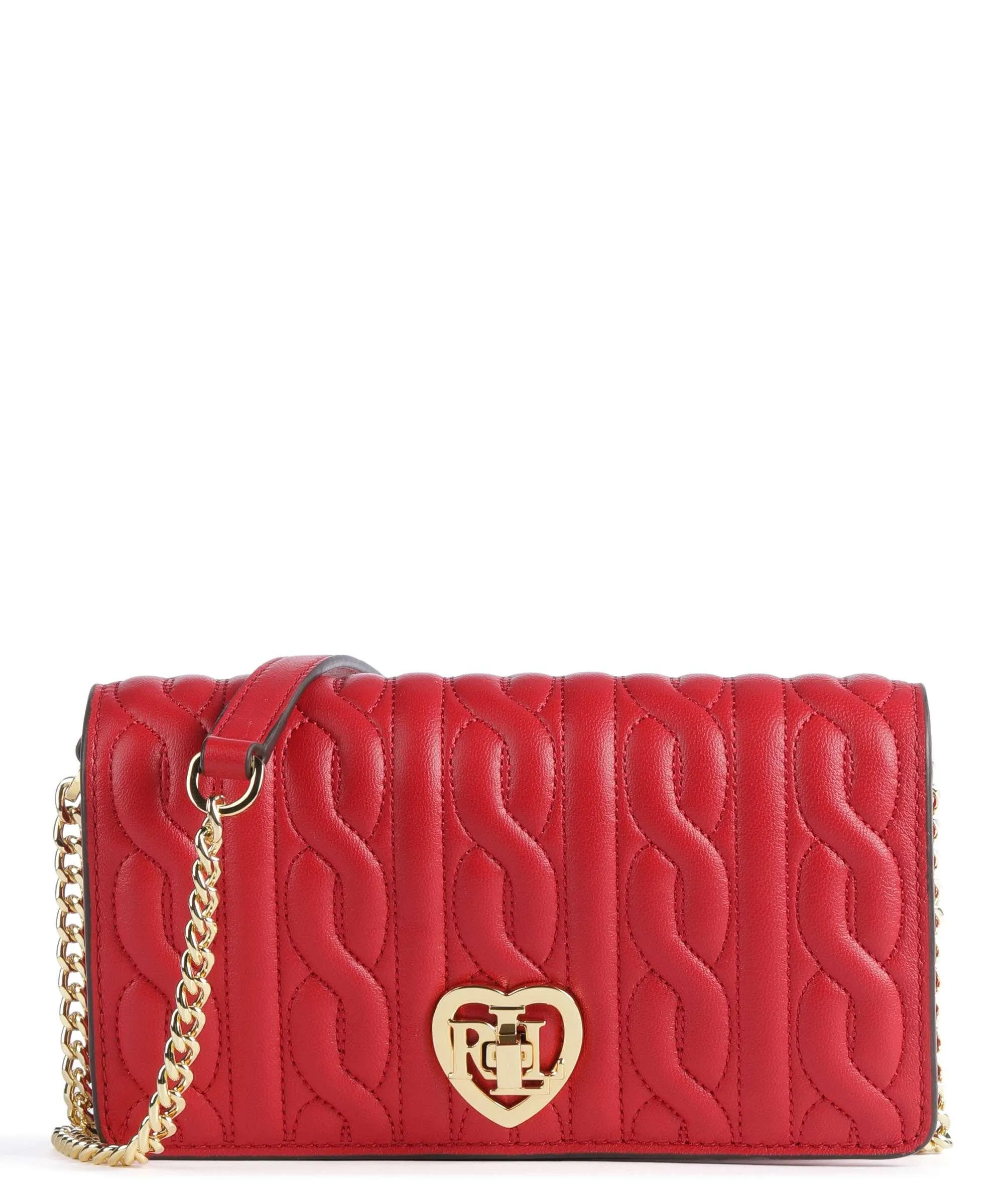  Lauren Ralph Lauren Trnlk Borsa a tracolla pelle di pecora rosso  