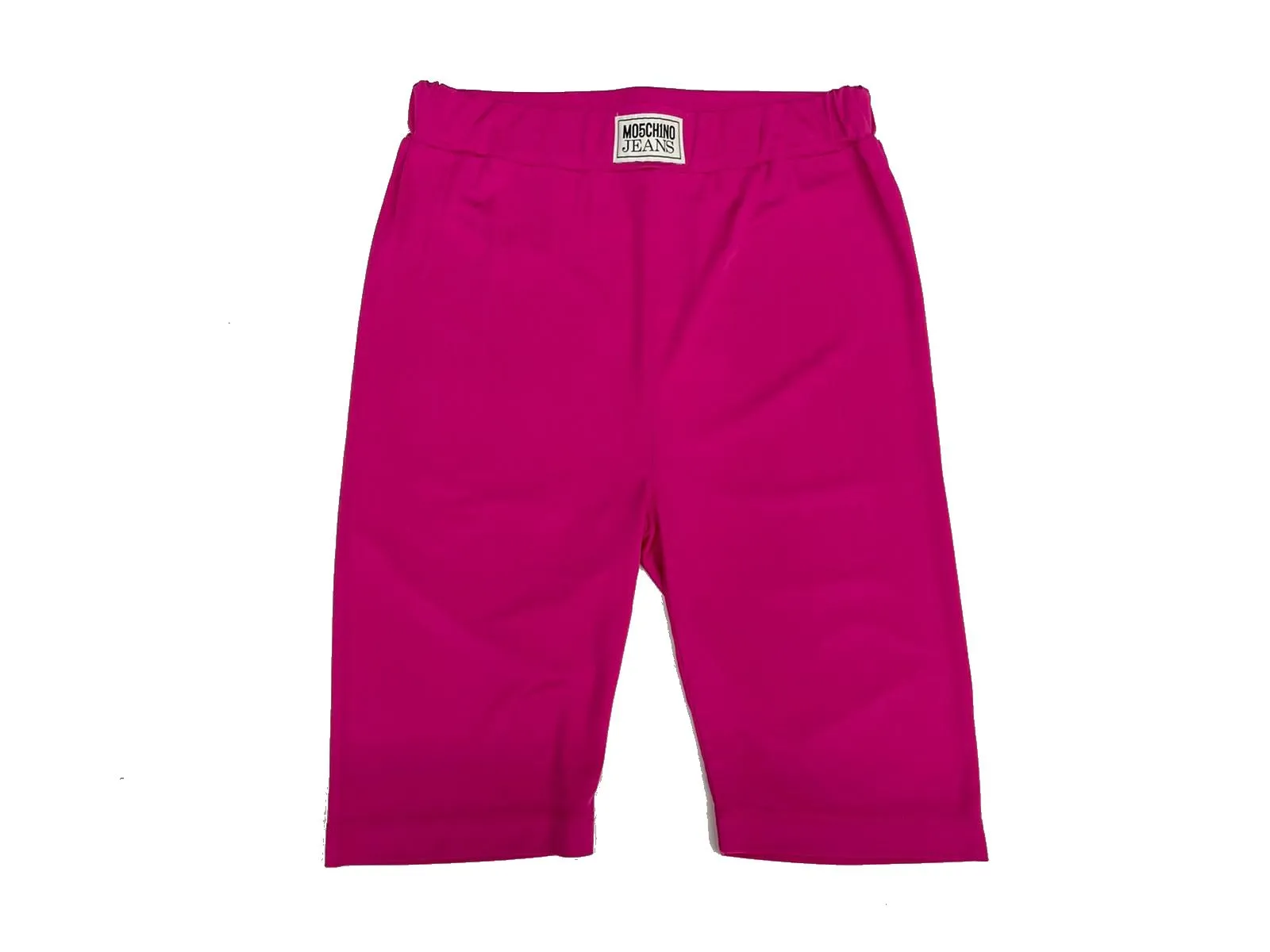 LEGGINGS CORTO FUCSIA CON PATCH LOGO