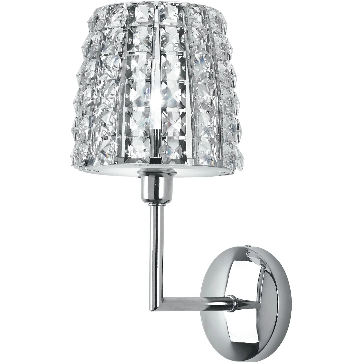 LUCE ambiente Design applique Musica in metallo con cristalli