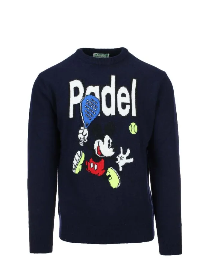 Maglia pullover girocollo in lana Saint Barth Padel