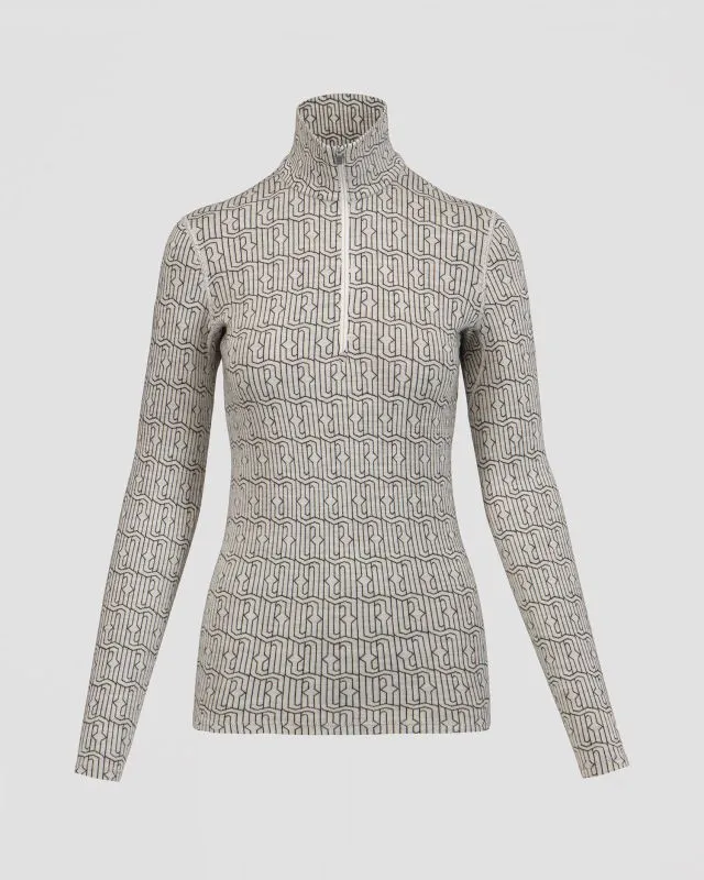 Maglietta a maniche lunghe termoattiva con collo alto da donna Icebreaker Mer 260 Vertex LS