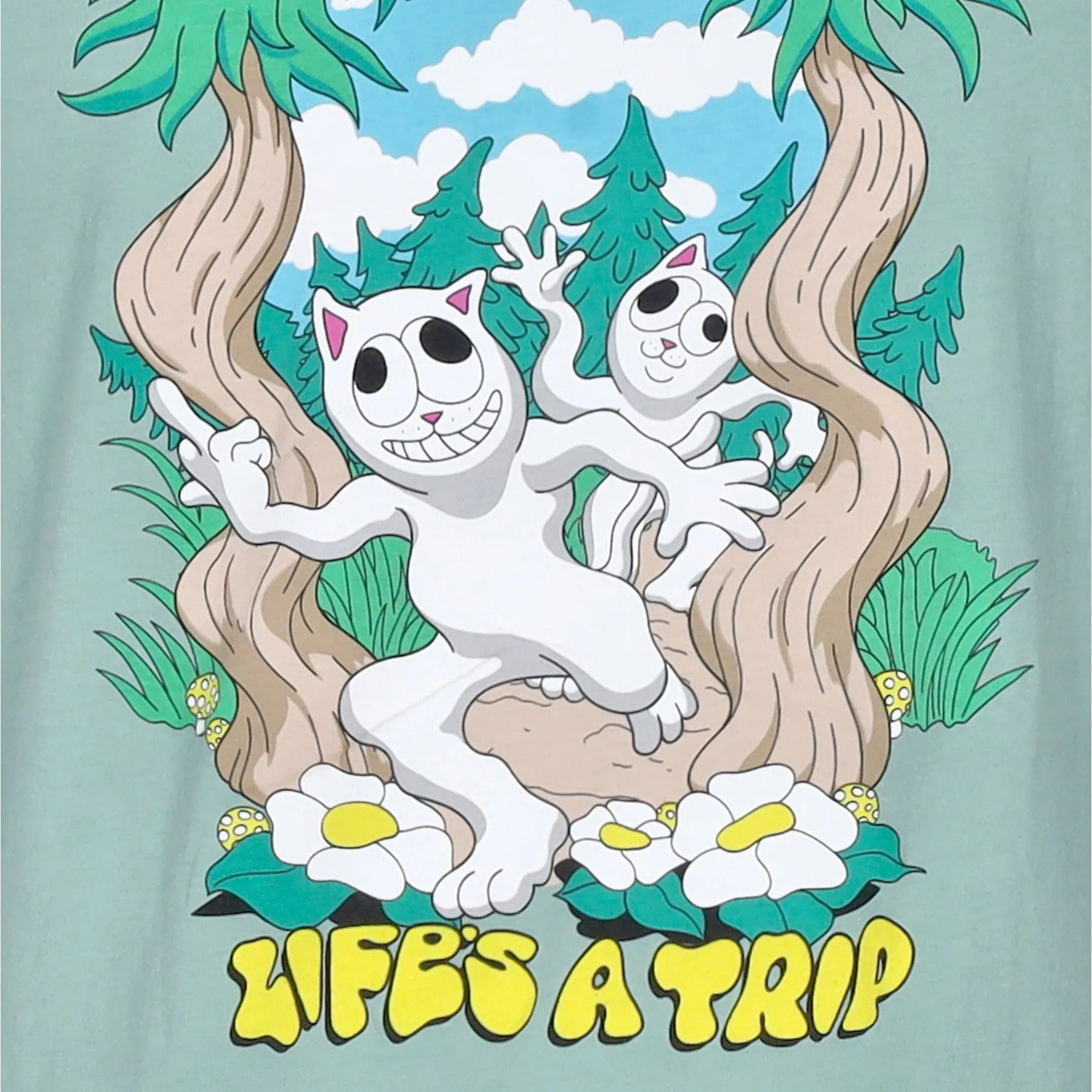 Maglietta Uomo Lifes A Trip Tee Light Pine