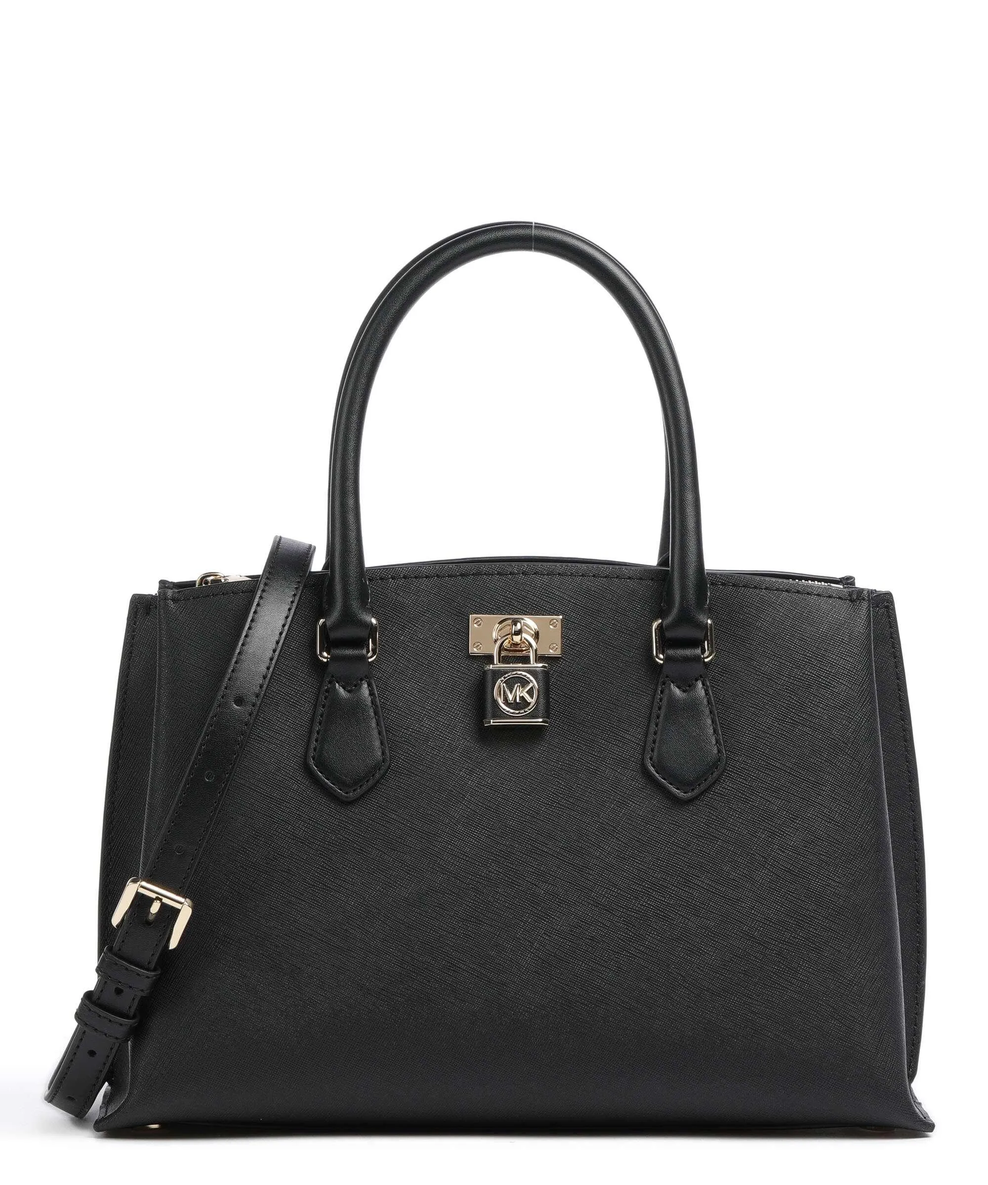  Michael Kors Graham Borsa a mano pelle di vacchetta saffiano nero  
