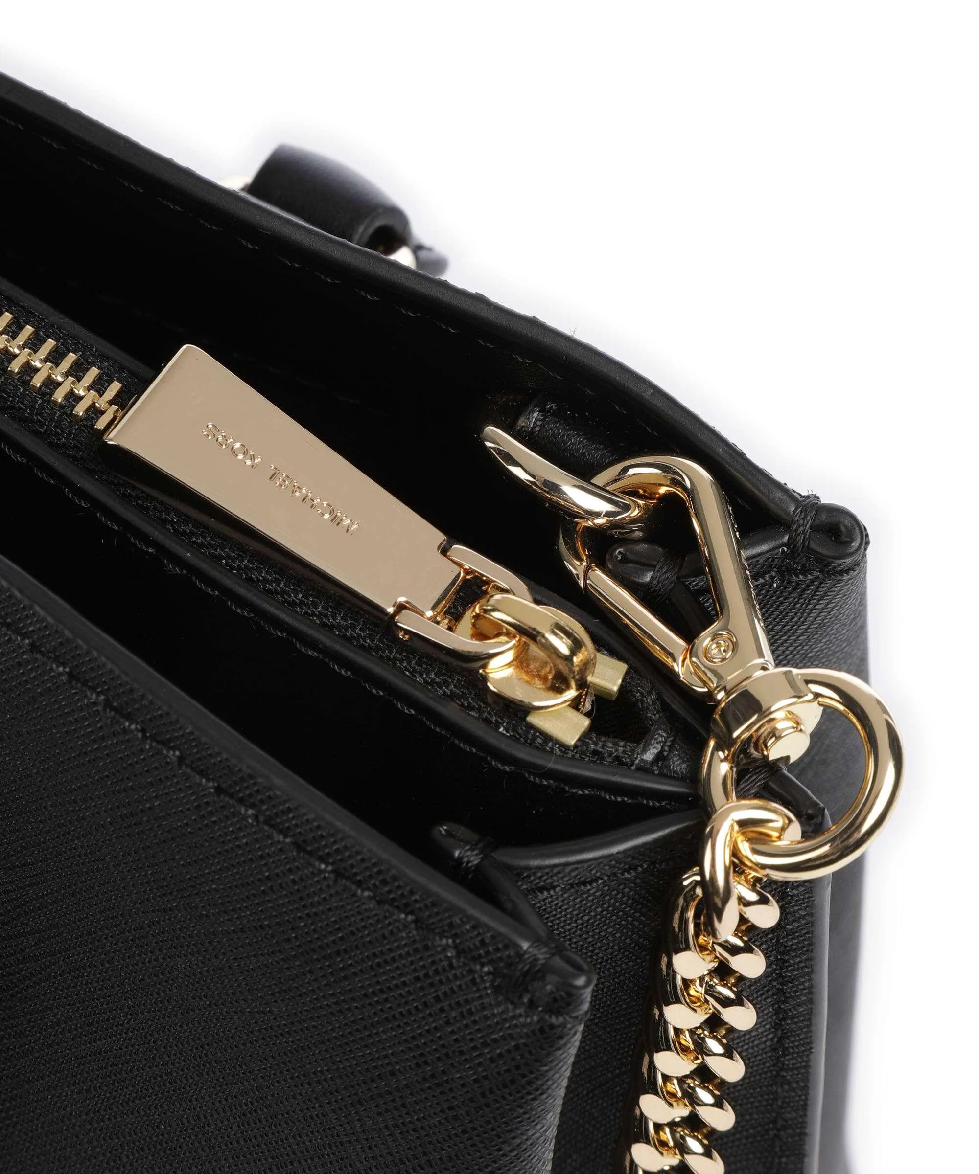  Michael Kors Graham Borsa a mano pelle di vacchetta saffiano nero  