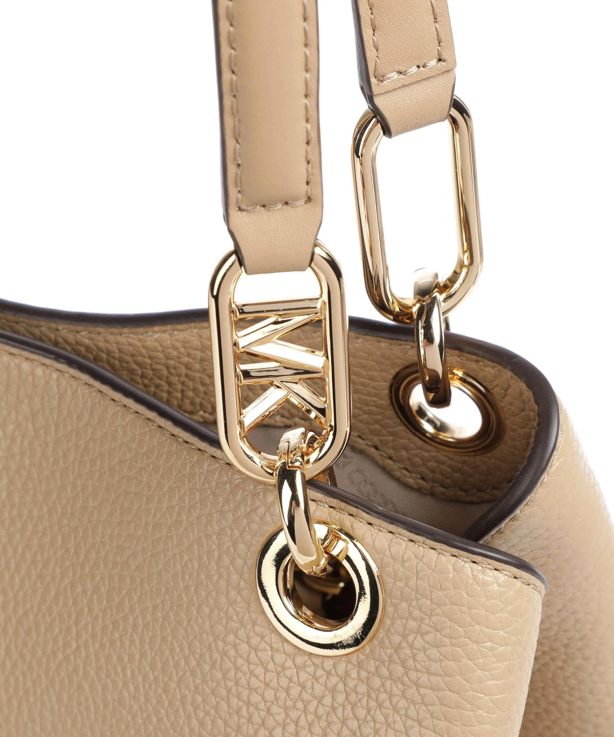  Michael Kors Kensington Borsa hobo pelle di vacchetta grana marrone chiaro  