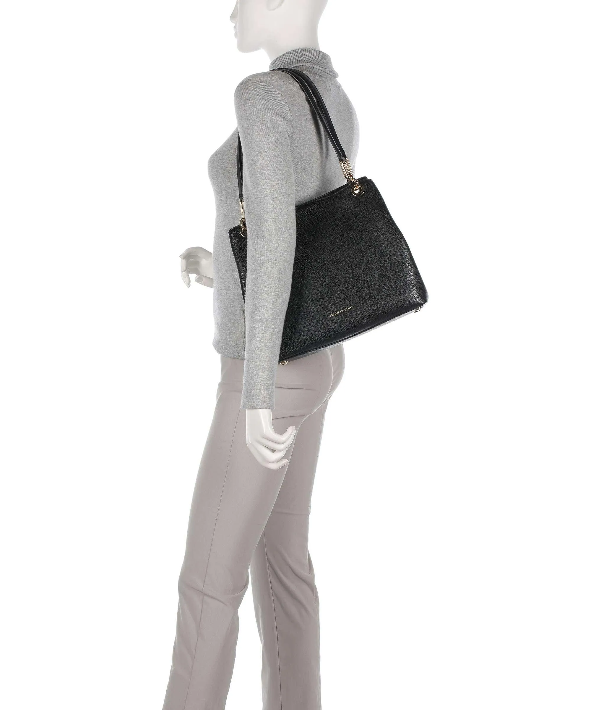 Michael Kors Kensington Borsa hobo pelle di vacchetta grana nero  