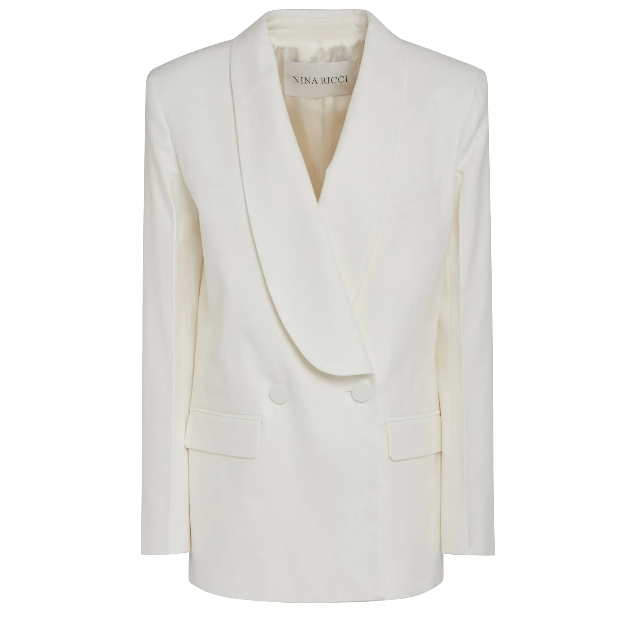NINA RICCI  Giacca in cotone bianca