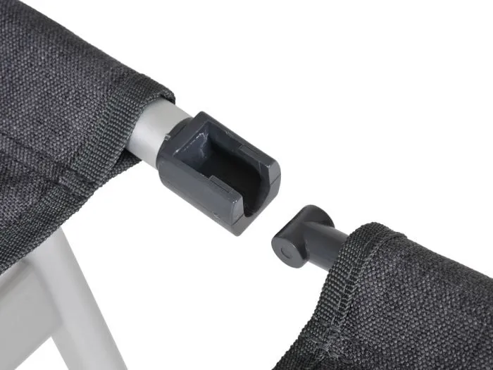 Obelink Ibiza Luxe Grey sedia reclinabile con poggiapiedi