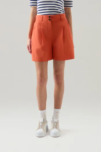 Pantaloncini in popeline di puro cotone                                                                                         