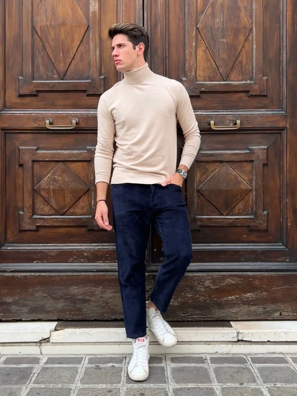 Pantalone coste velluto carrot