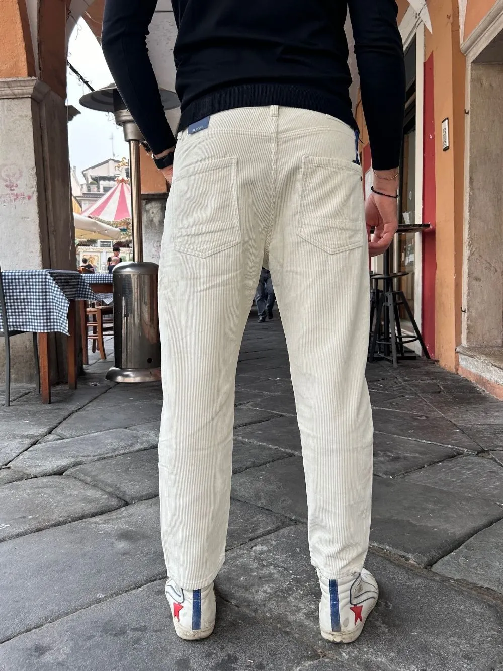Pantalone coste velluto carrot