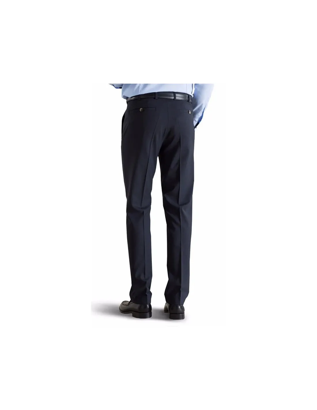 Pantalone in fresco lana tela grigio scuro p / e