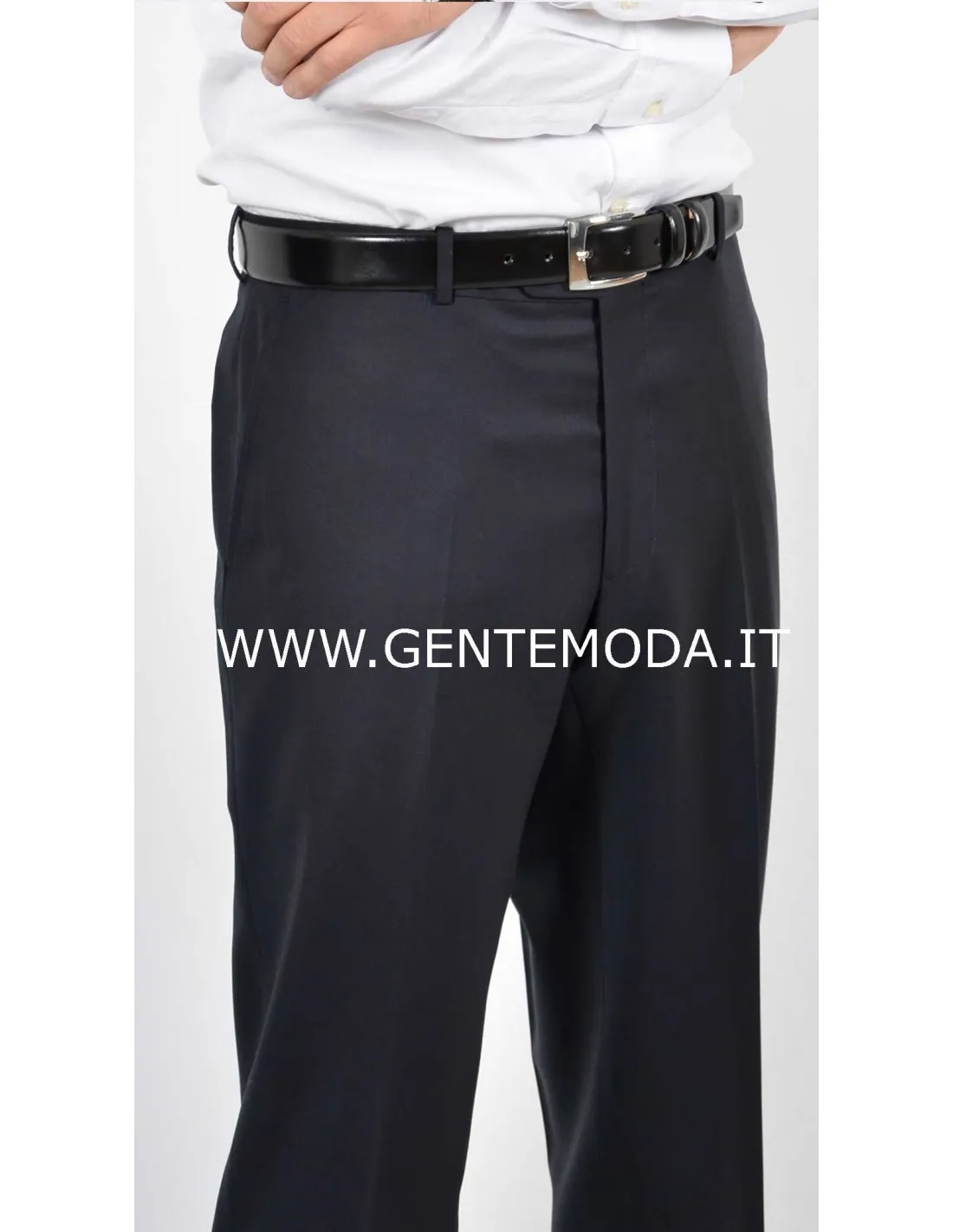 Pantalone in lana sallia blu 4 stagioni